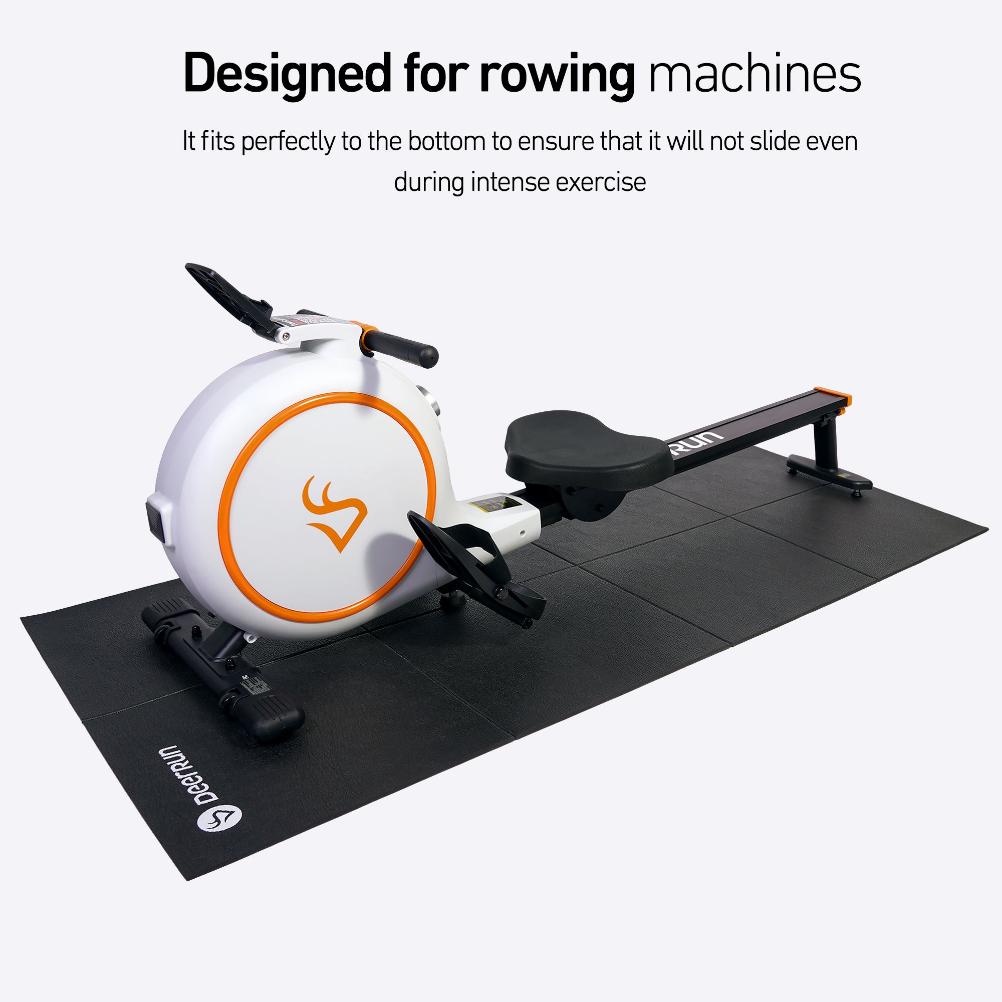 DeerRun Foldable Rowing Machine Mat, Compatibility with RW600 Smart Rowing Machine
