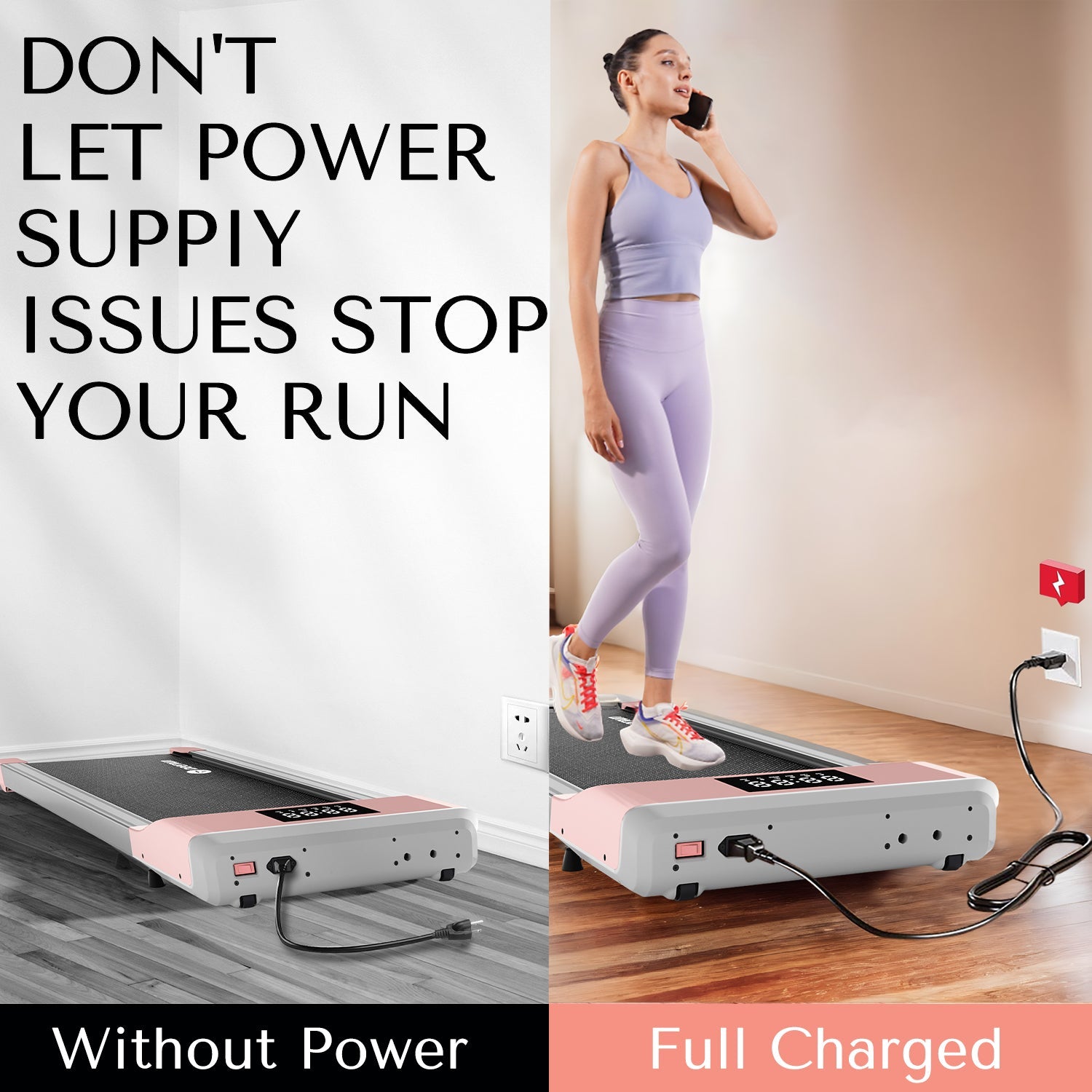 DeerRun Extension Power Cord for Treadmills, 3m, 4m