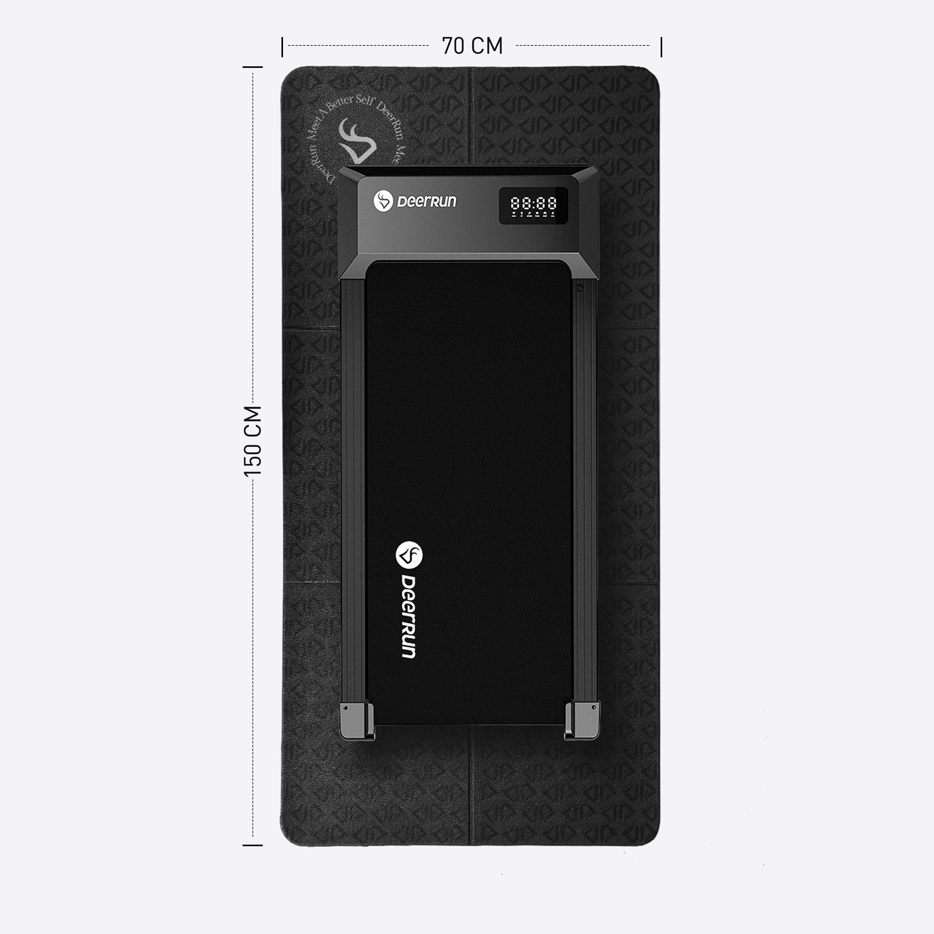 DeerRun Glory Mat in 6mm Signature PVC, Higher Density Foldable Treadmill Mat