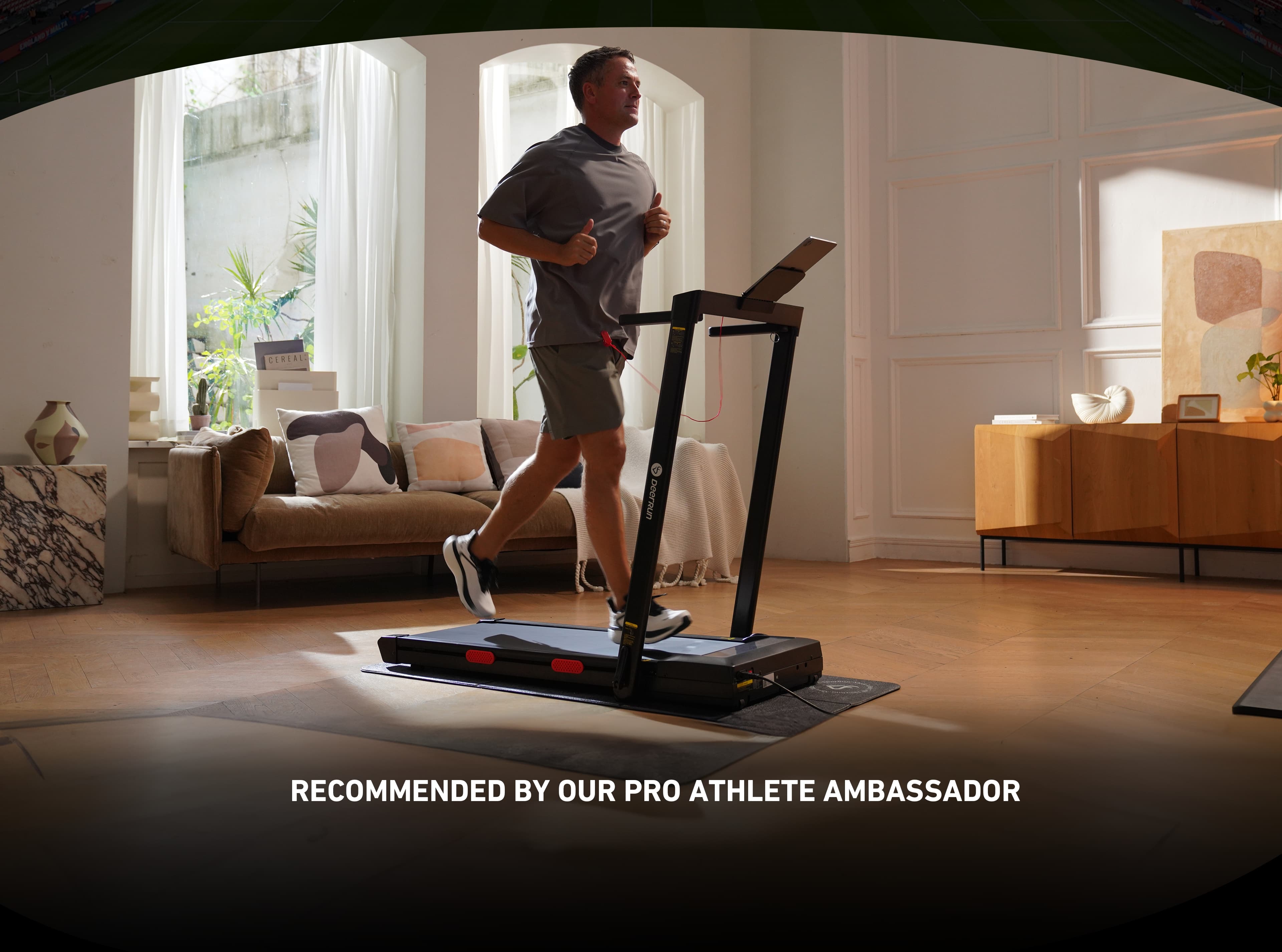 DeerRun Official Brand Ambassador Michael James Owen treadmill X10 PC