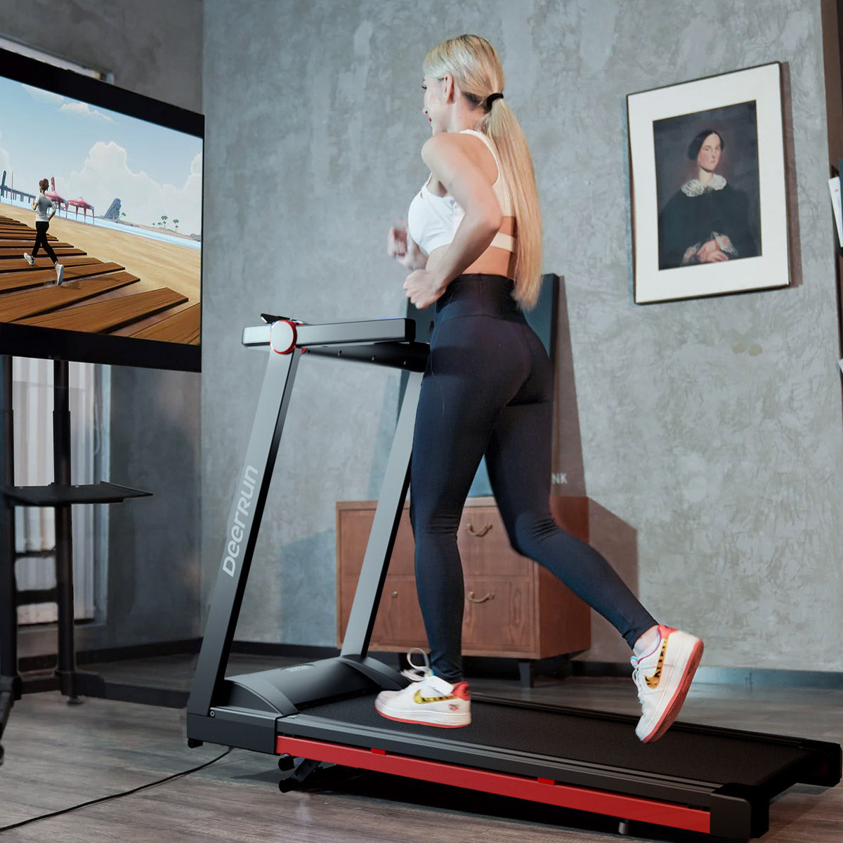 DeerRun A1 Pro Folding smart treadmill with incline - 16 KPH