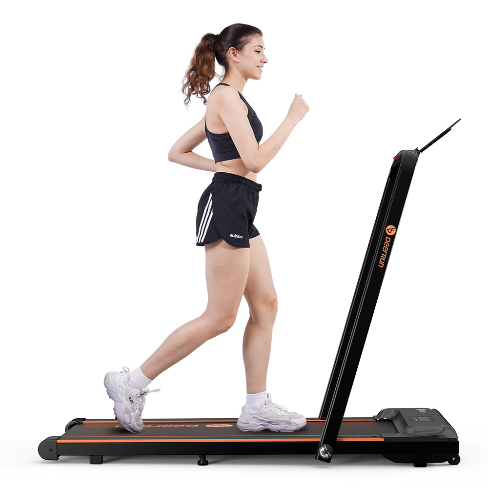 DeerRun A5 Pro Smart 2 in 1 Folding Treadmill Orange