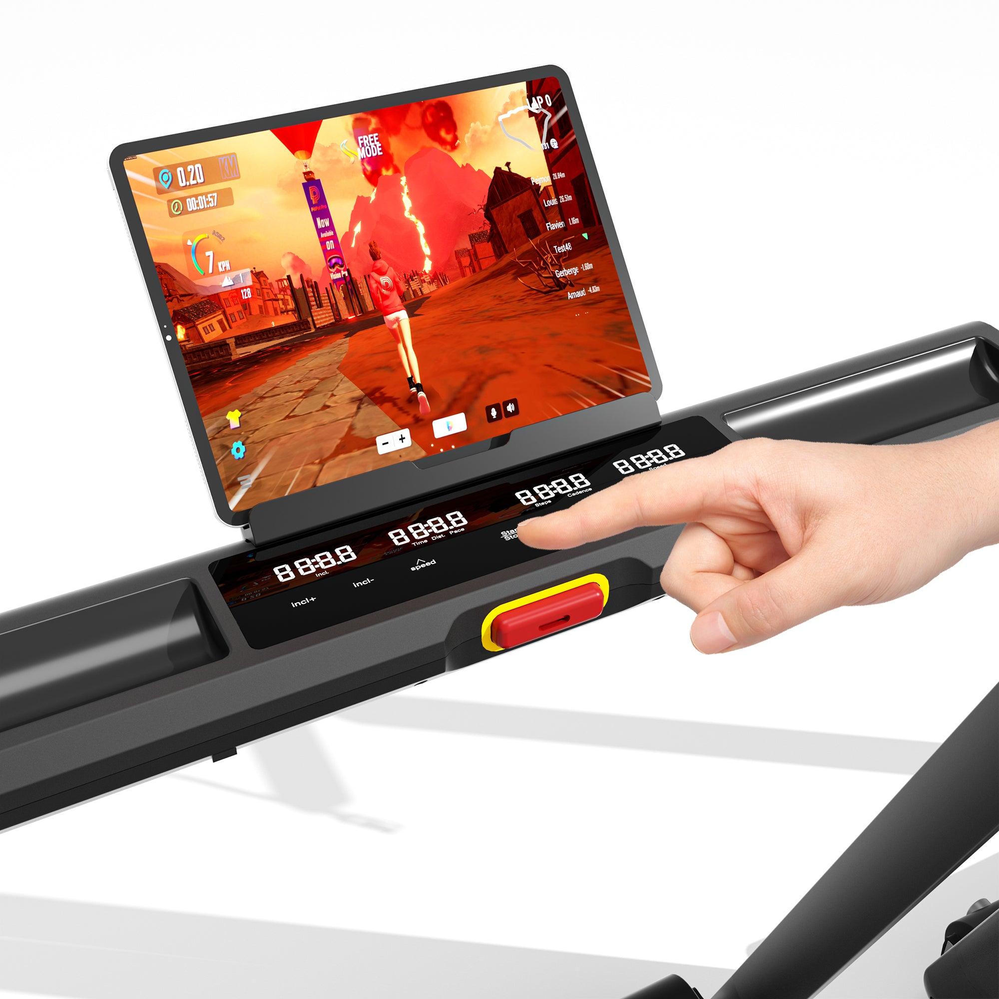 DeerRun X20 Foldable Treadmill with 15% Auto Incline Full Running Deck Treadmill | 181kg, 1 - 18 kph