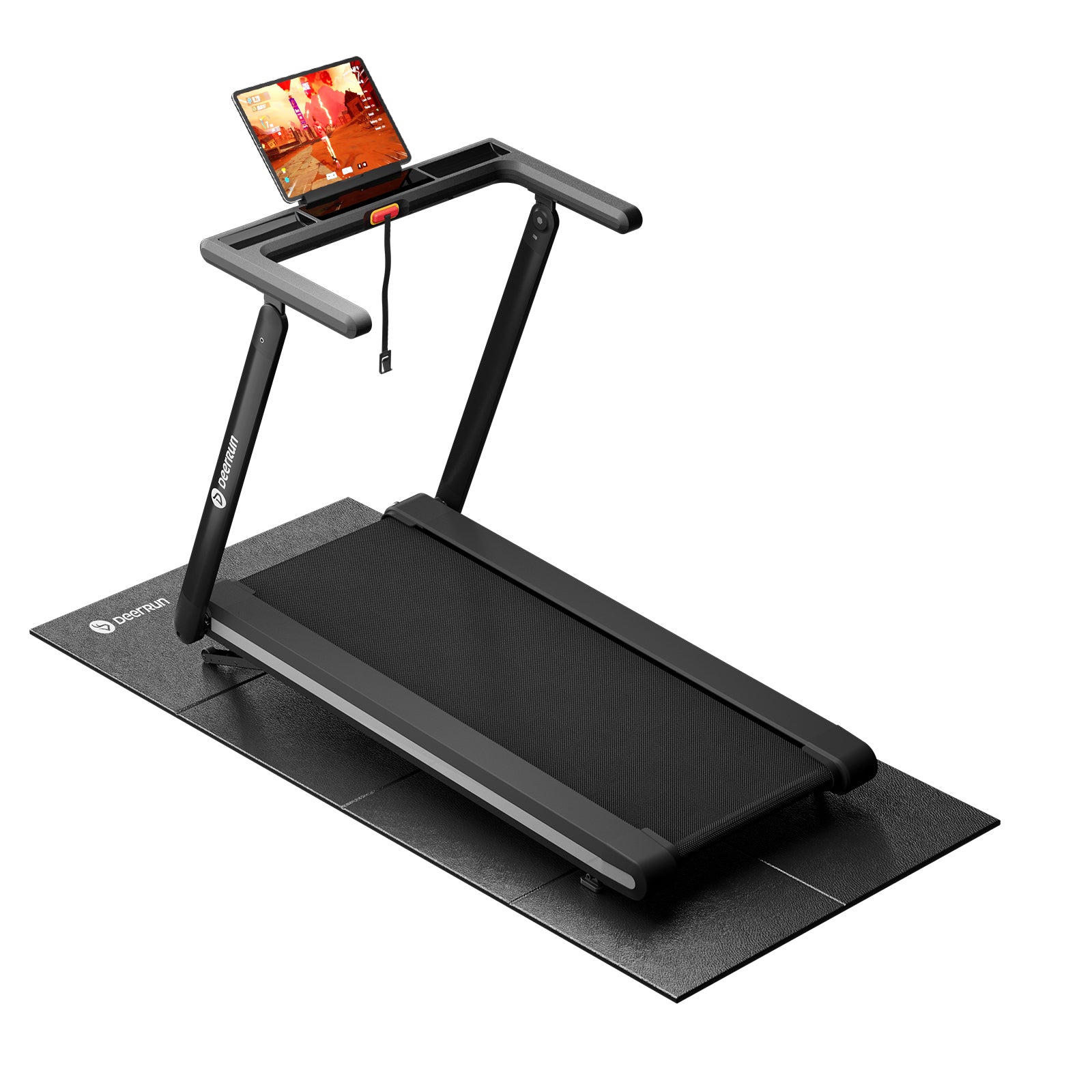 DeerRun X20 Foldable Treadmill with 15% Auto Incline Full Running Deck Treadmill | 181kg, 1 - 18 kph