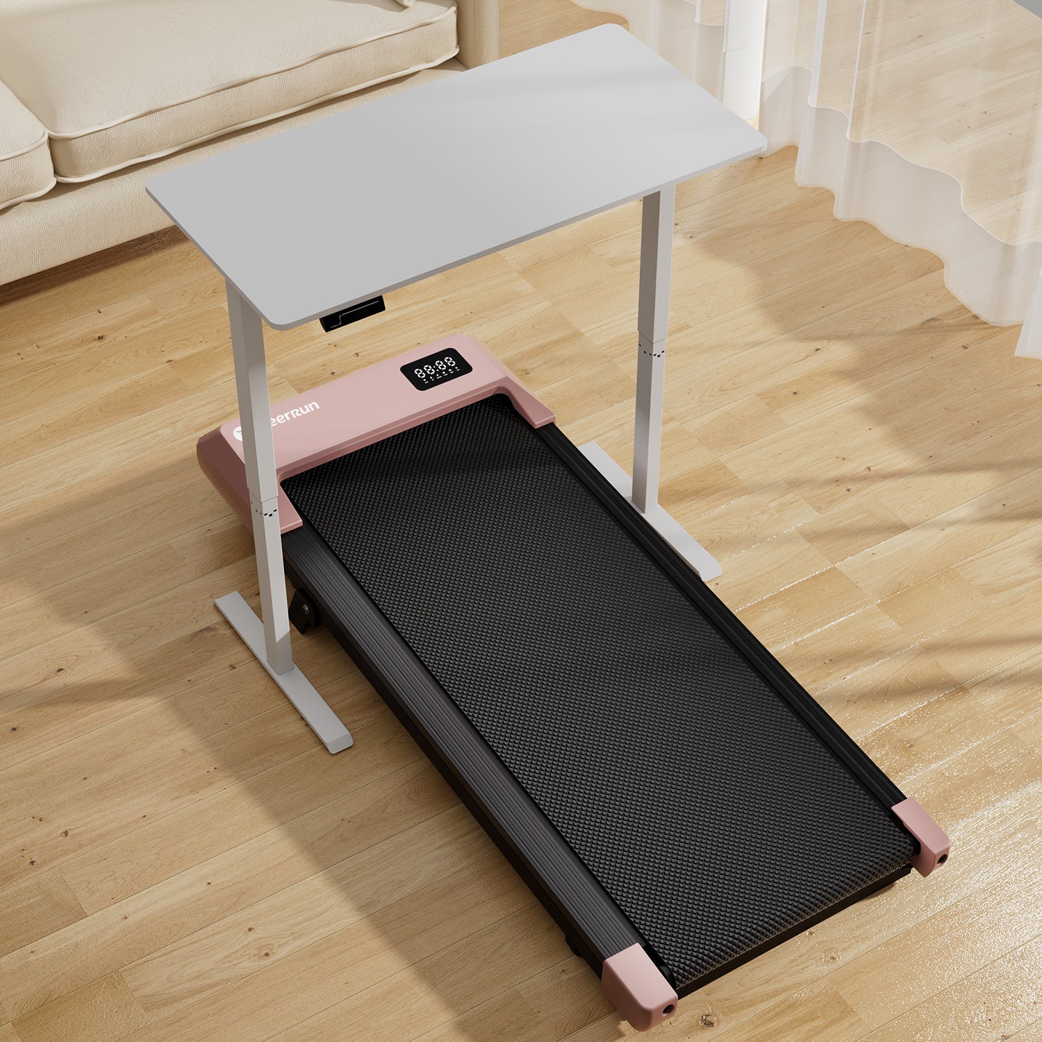 DeerRun Q2 Urban Plus Smart Walking Pad with 7% Incline for Space-Saving Active Walking