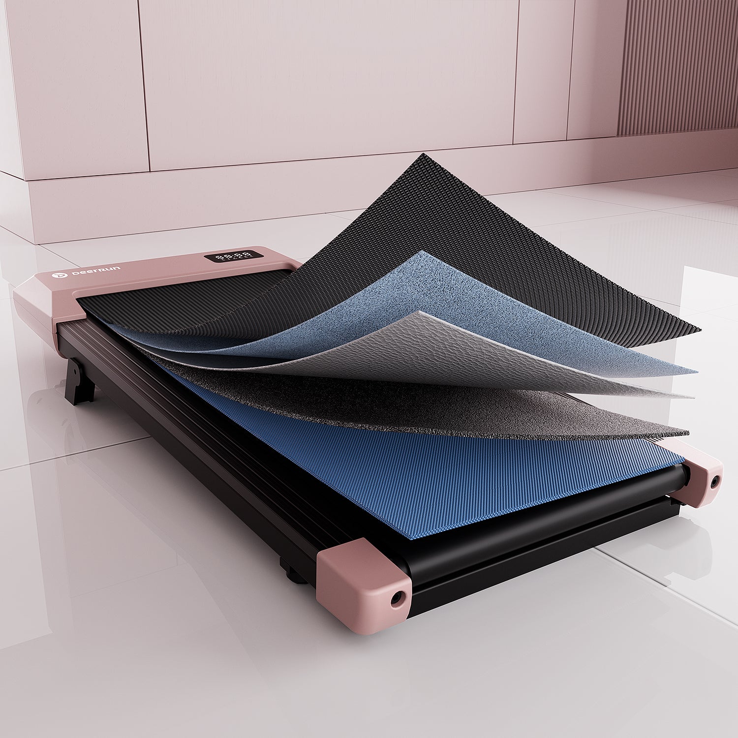 DeerRun Q2 Urban Plus Smart Walking Pad with 7% Incline for Space-Saving Active Walking