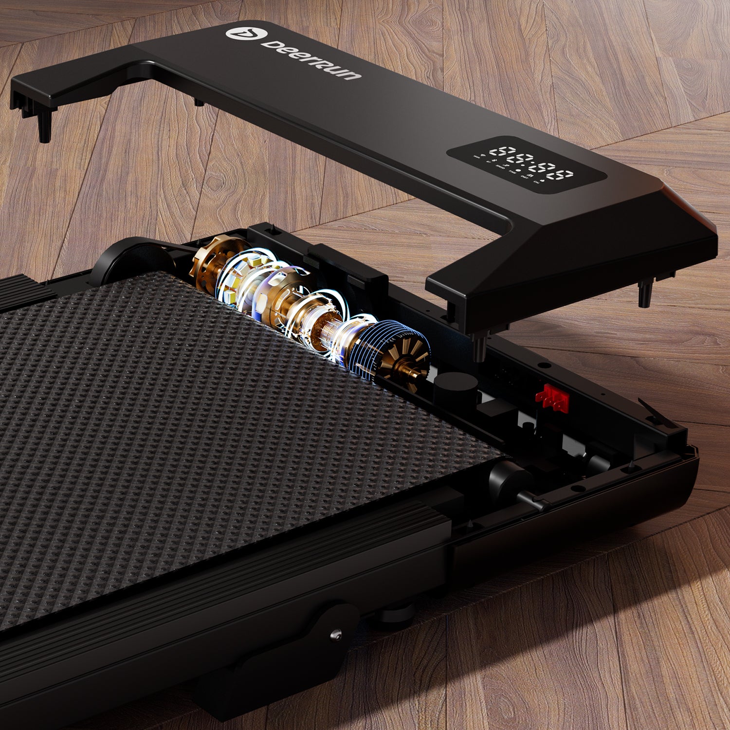 DeerRun Q2 Urban Under Desk Walking Pad with 7% Incline & Remote Control