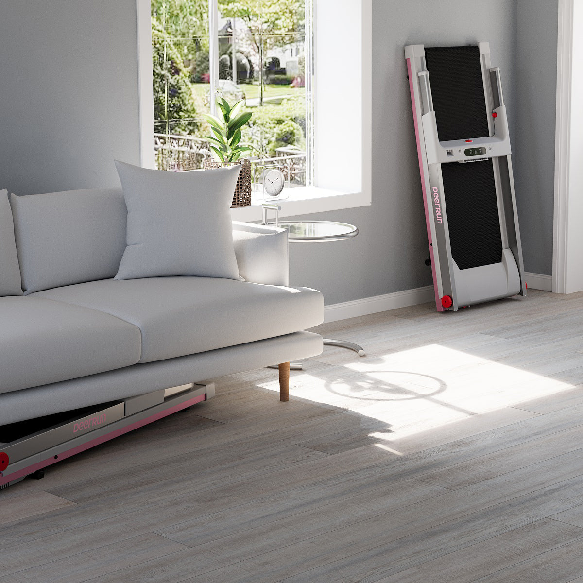 Deerrun A1#Color_Pink Grey