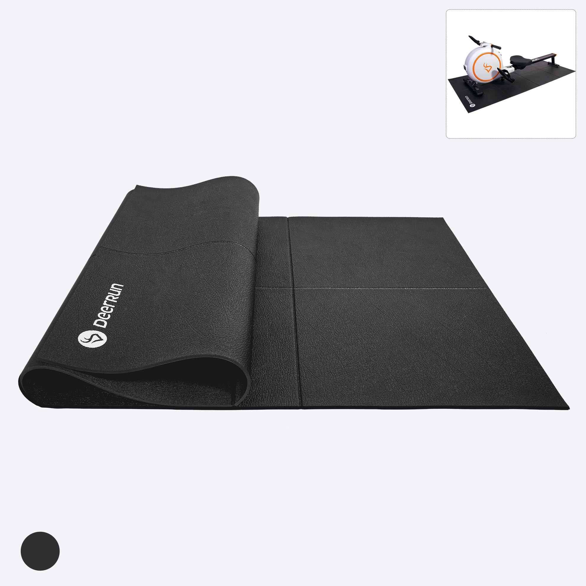 DeerRun Foldable Rowing Machine Mat, Compatibility with RW600 Smart Rowing Machine