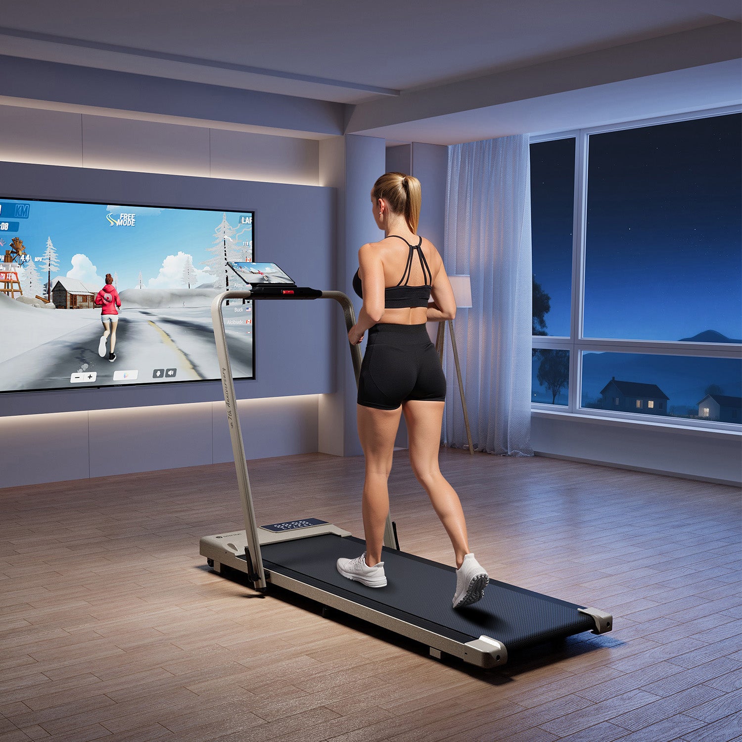 DeerRun A5 PRO Vitality – 2025 Smart 2-in-1 Foldable Treadmill, Upgraded Chip & NFC Support | 12kph, 145kg