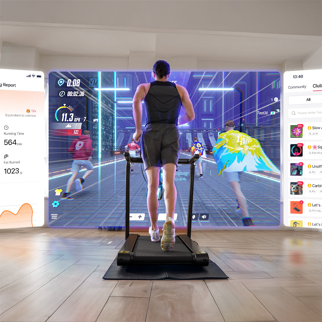 DeerRun X20 15% Auto-Incline Foldable Treadmill · Full Running Deck · 18 kph · 181kg Weight Capacity