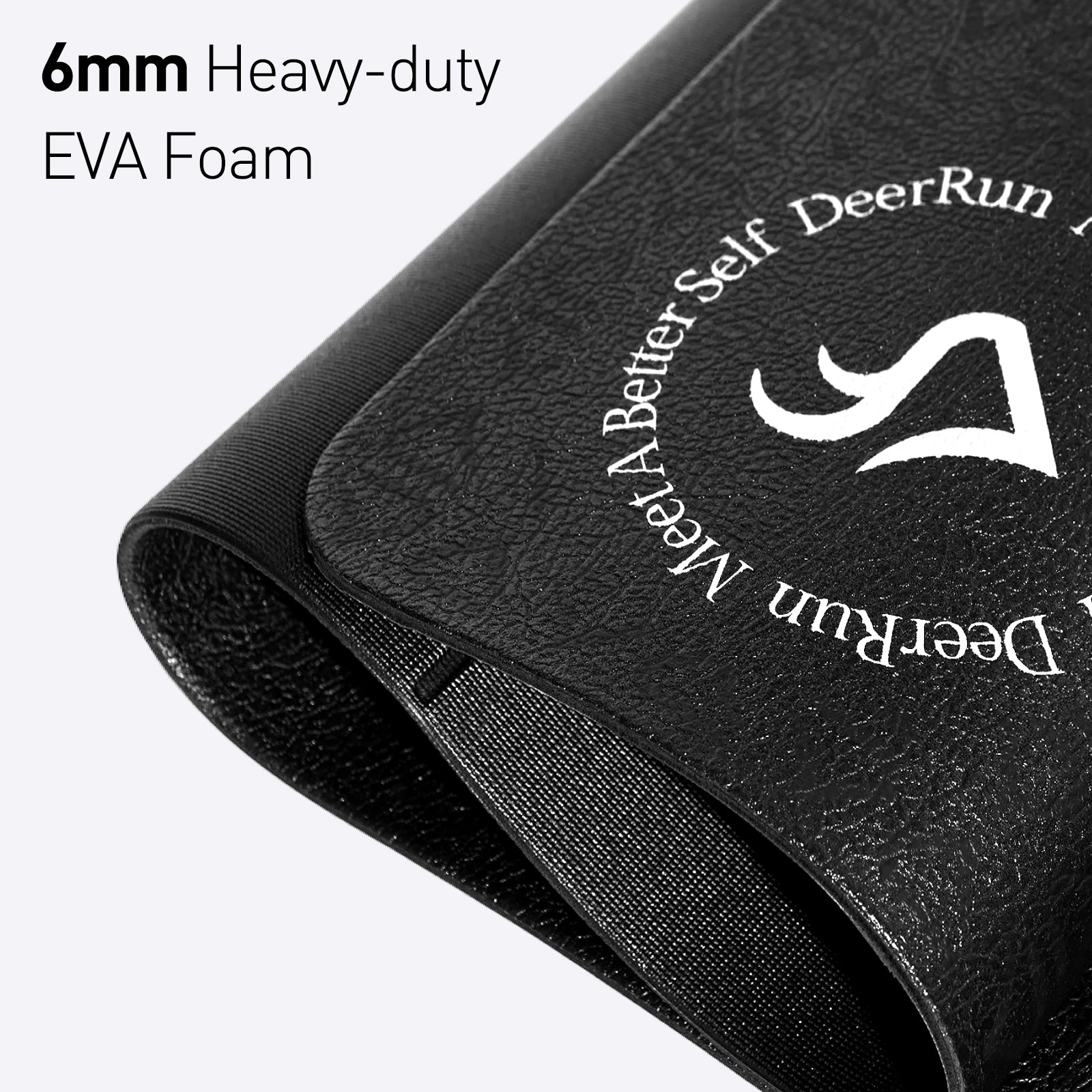 DeerRun Glory Mat in 6mm Signature PVC, Higher Density Foldable Treadmill Mat