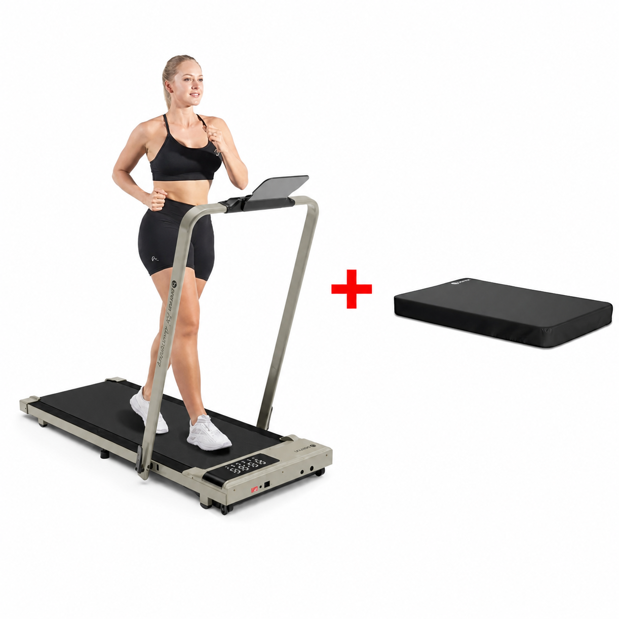 DeerRun A5 Pro Smart 2-in-1 Folding Treadmill – Compact Walking Pad for Home & Office, 12kph, 145kg Weight Capacity