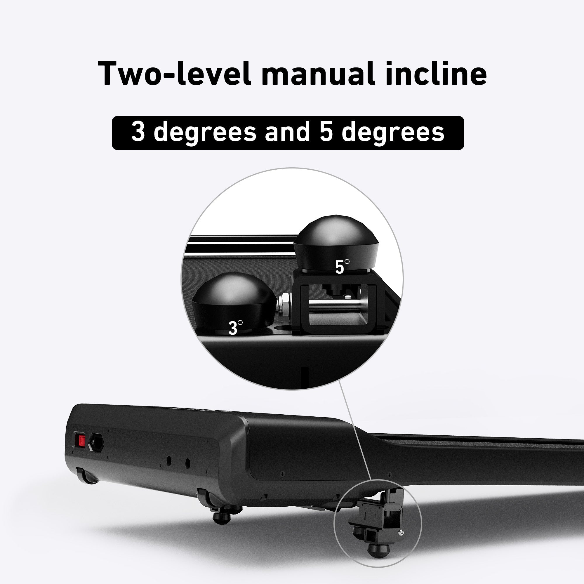 DeerRun Detachable Incline Bracket for Q1 Series Treadmills, Up to 5 Degrees