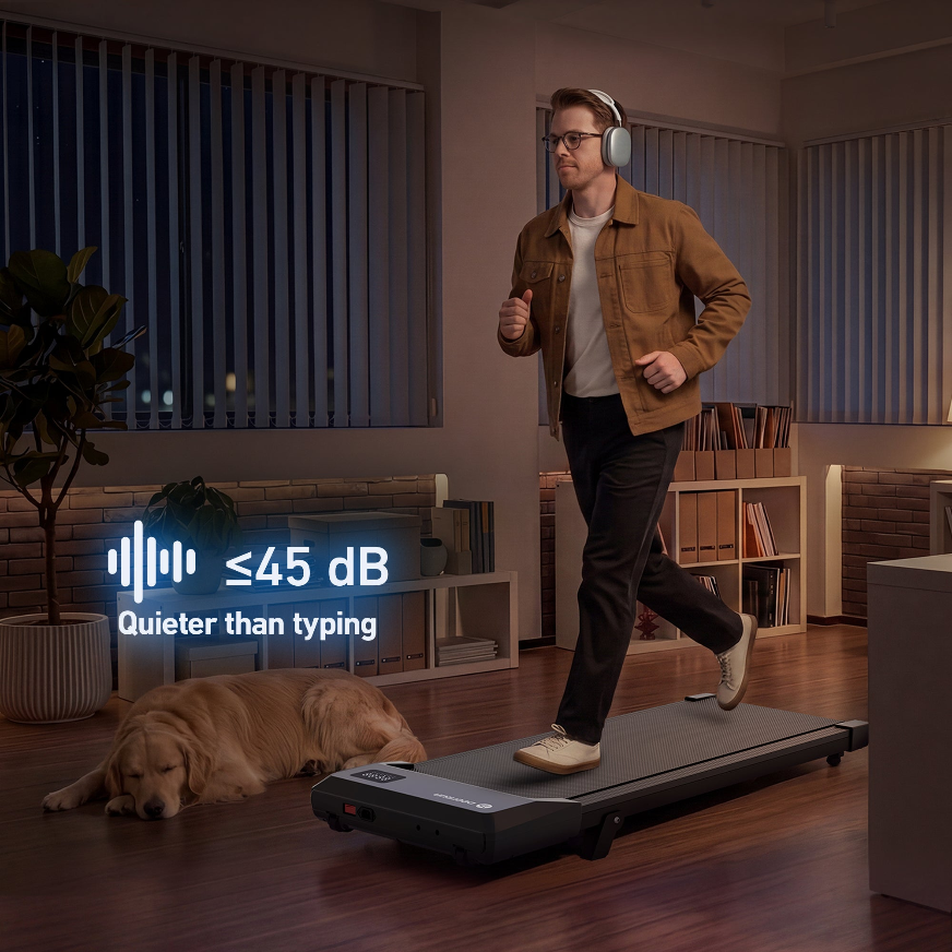 DeerRun 2026 Q2 Urban Plus Smart Walking Pad with 7% Incline for Space-Saving Active Walking