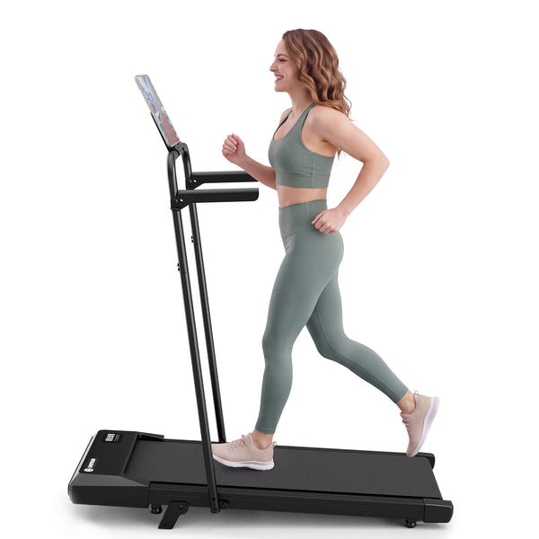 DeerRun Q2 Urban 7% Incline Walking Pad with Handrail