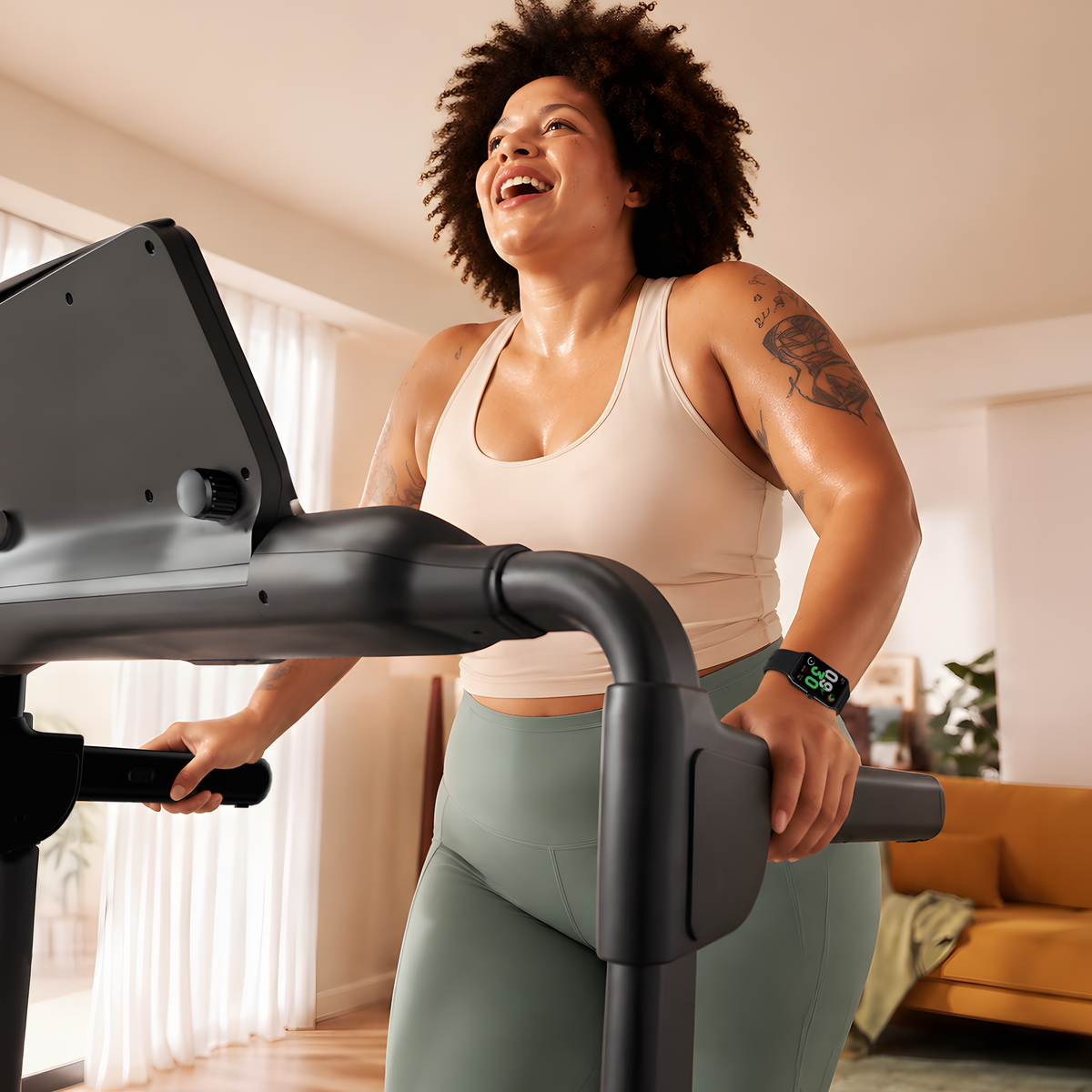 DeerRun Flex Rise 1 Walk-to-Run Treadmill with 15% Auto Incline & Full Running Deck