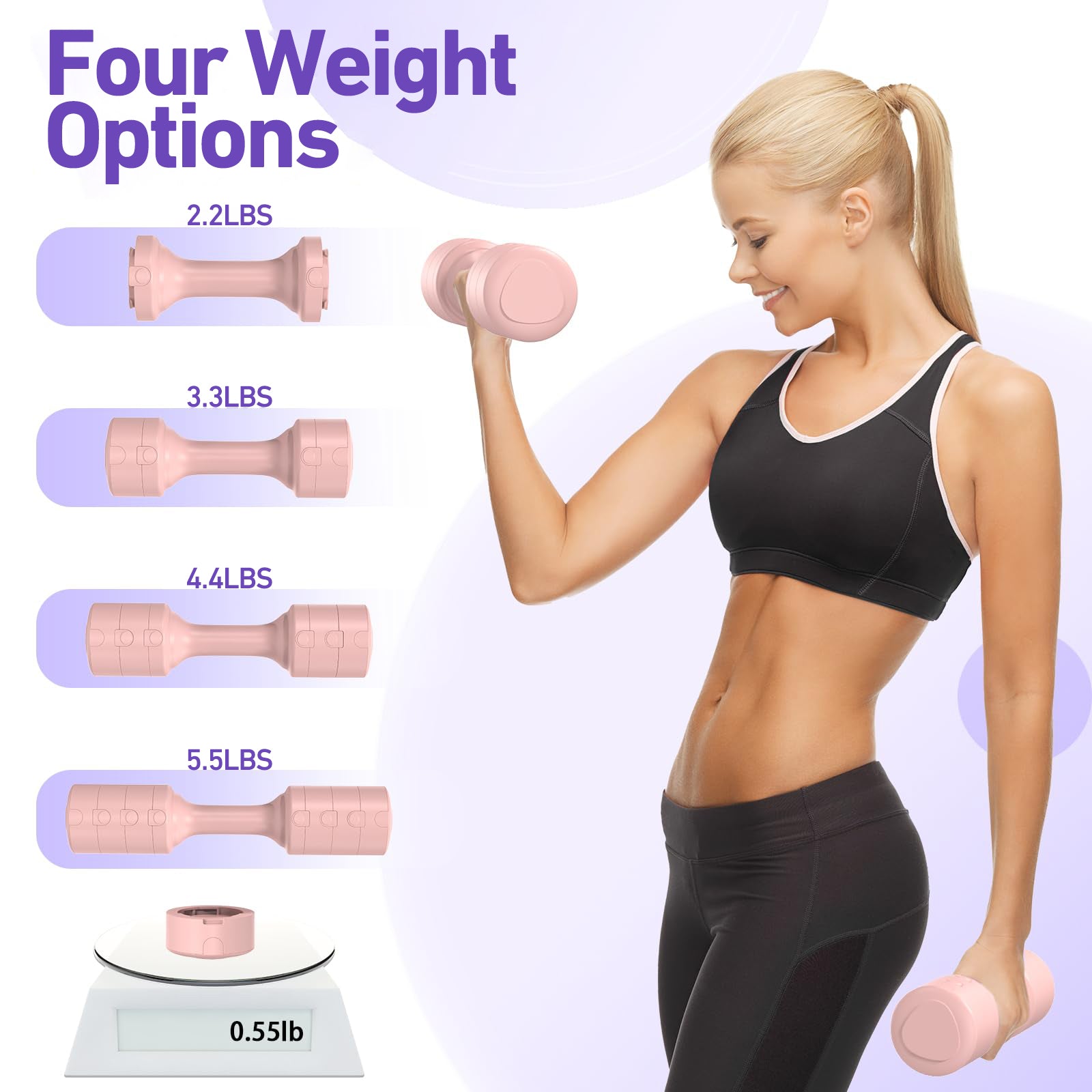 DeerRun® Dumbbell - Pair 3kg for Women at Home