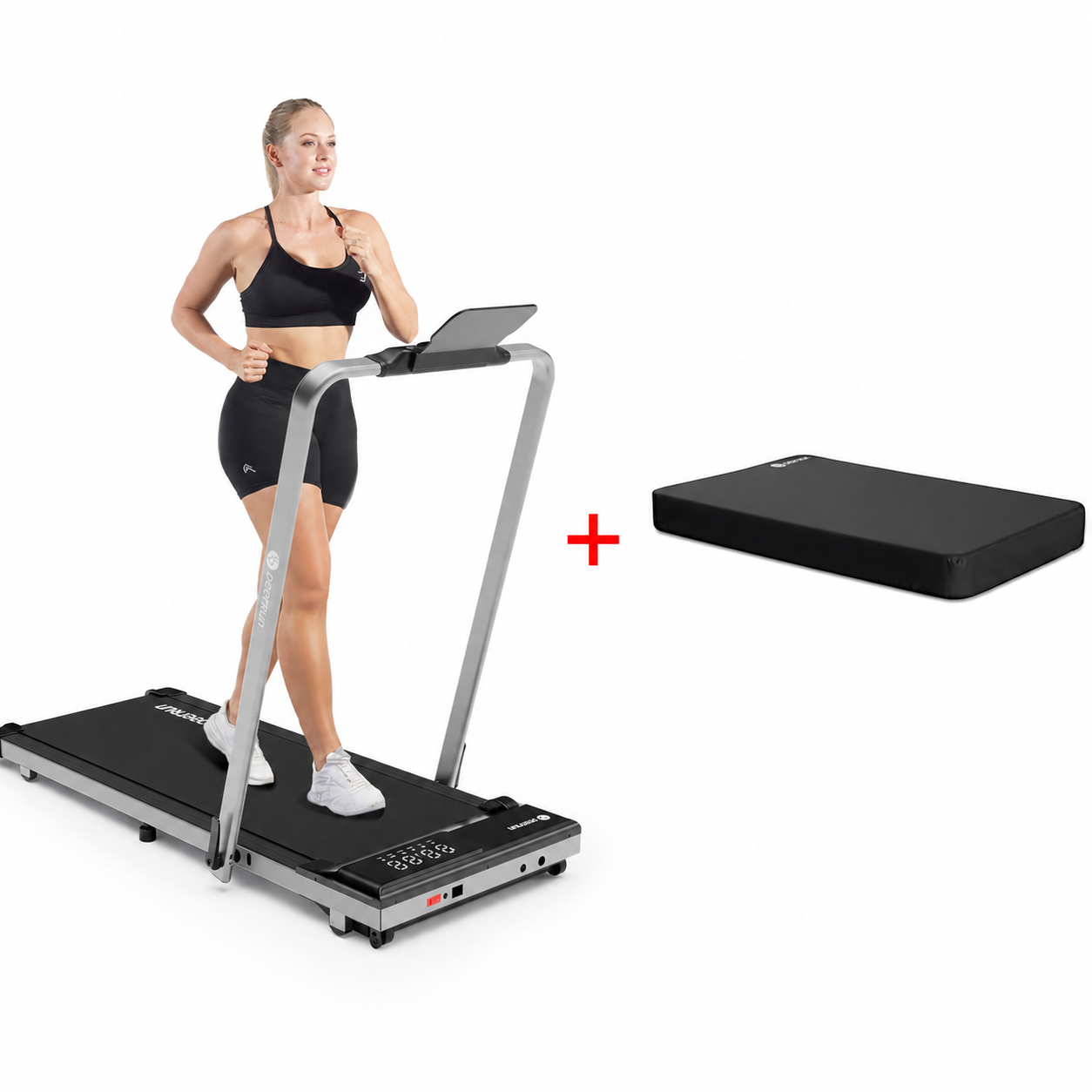 DeerRun A5 Pro Smart 2-in-1 Folding Treadmill – Compact Walking Pad for Home & Office, 12kph, 145kg Weight Capacity