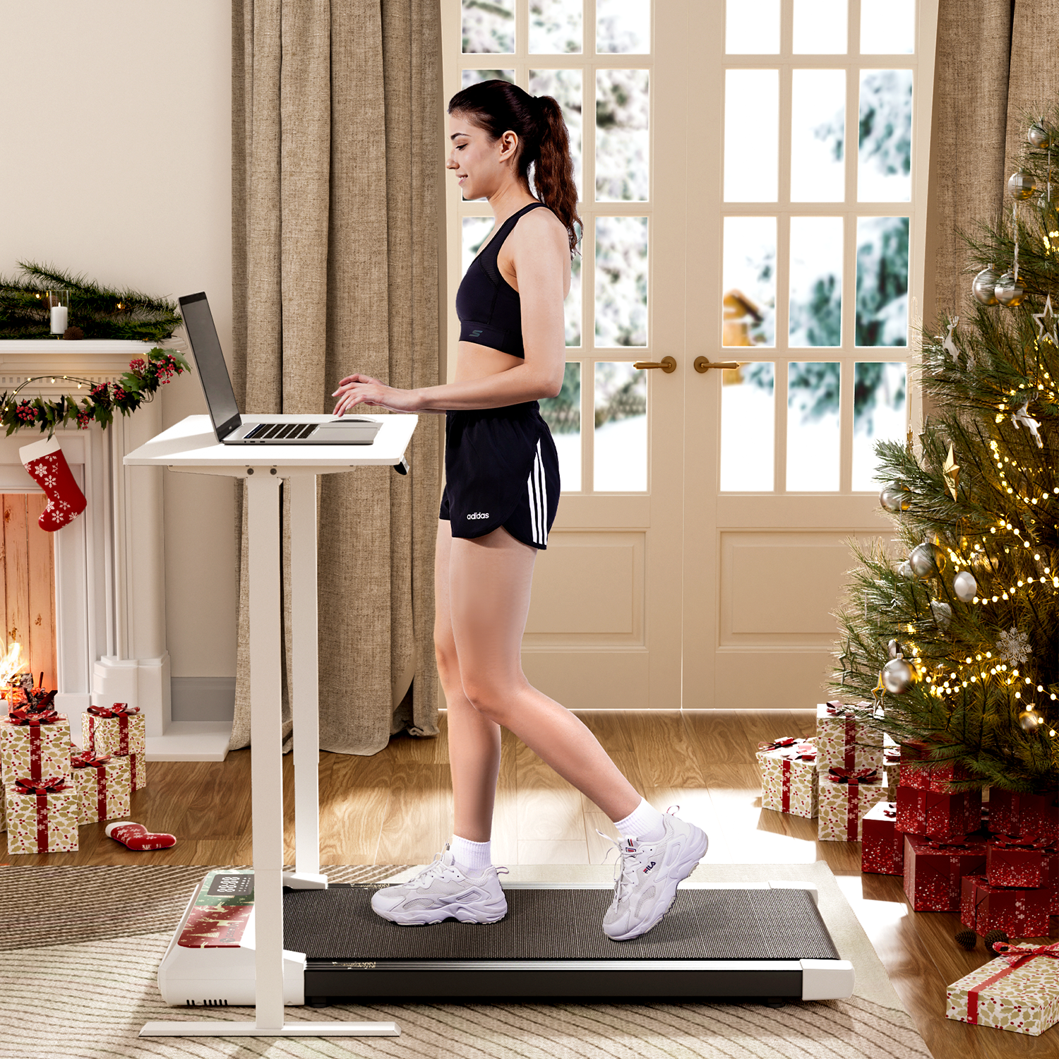 DeerRun＆Christmas Edition Walking Pad Treadmill - A Globally Unique Christmas Gift, Sold exclusively on the official website