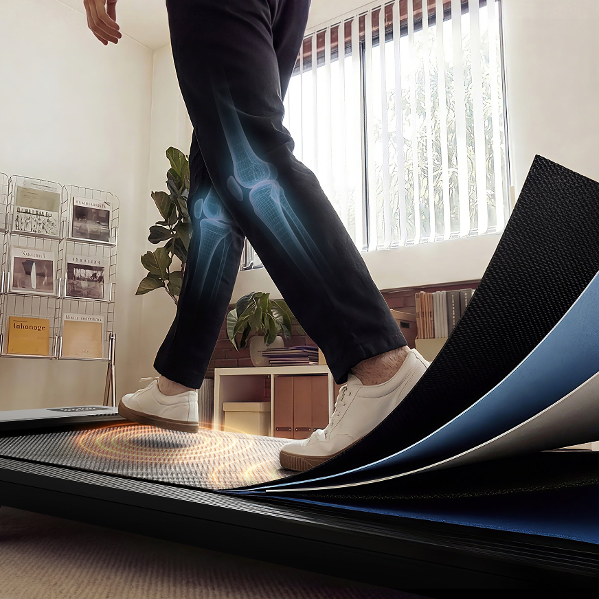 DeerRun 2026 Q2 Urban Plus Smart Walking Pad with 7% Incline for Space-Saving Active Walking