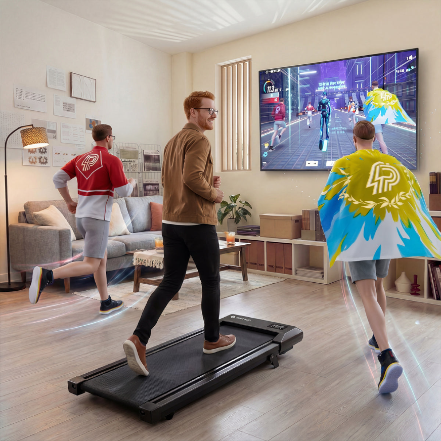 DeerRun 2026 Q2 Urban Plus Smart Walking Pad with 7% Incline for Space-Saving Active Walking