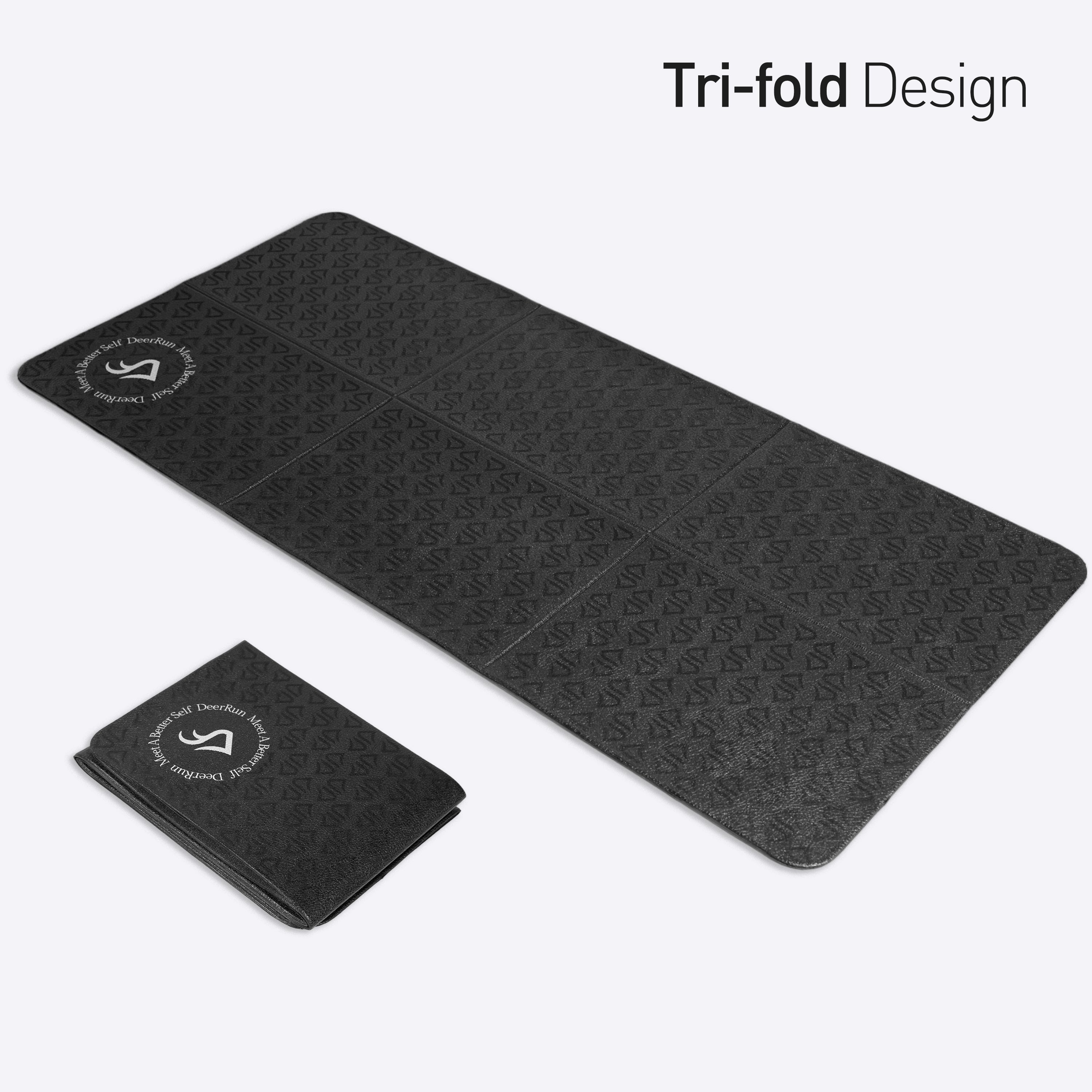 DeerRun Glory Mat in 6mm Signature PVC, Higher Density Foldable Treadmill Mat