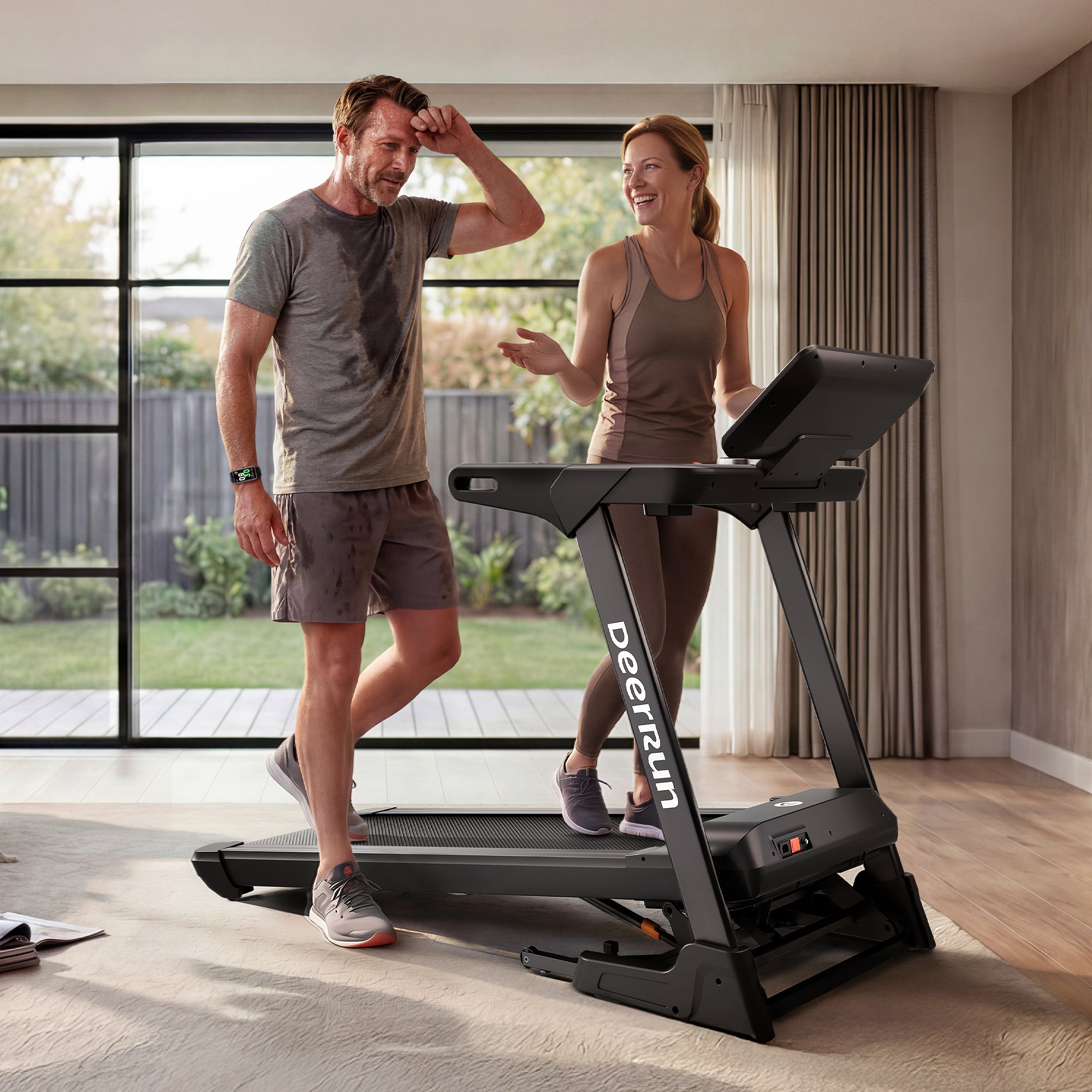 DeerRun Apex Pace 1 (X50) 18% Auto Incline High-Performance Treadmill for Serious Home Training