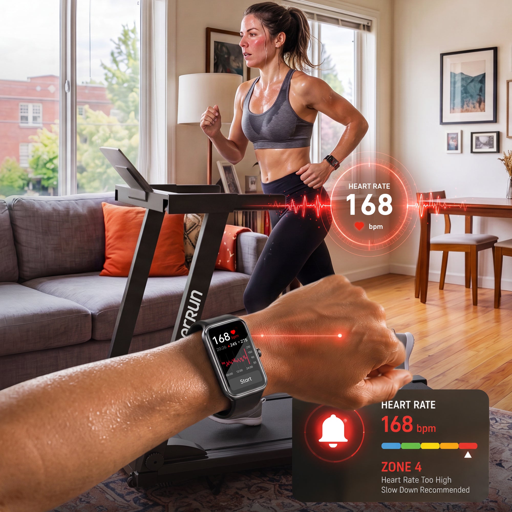 DeerRun A1 Pro Move+ Treadmill — Your AI Finish Partner