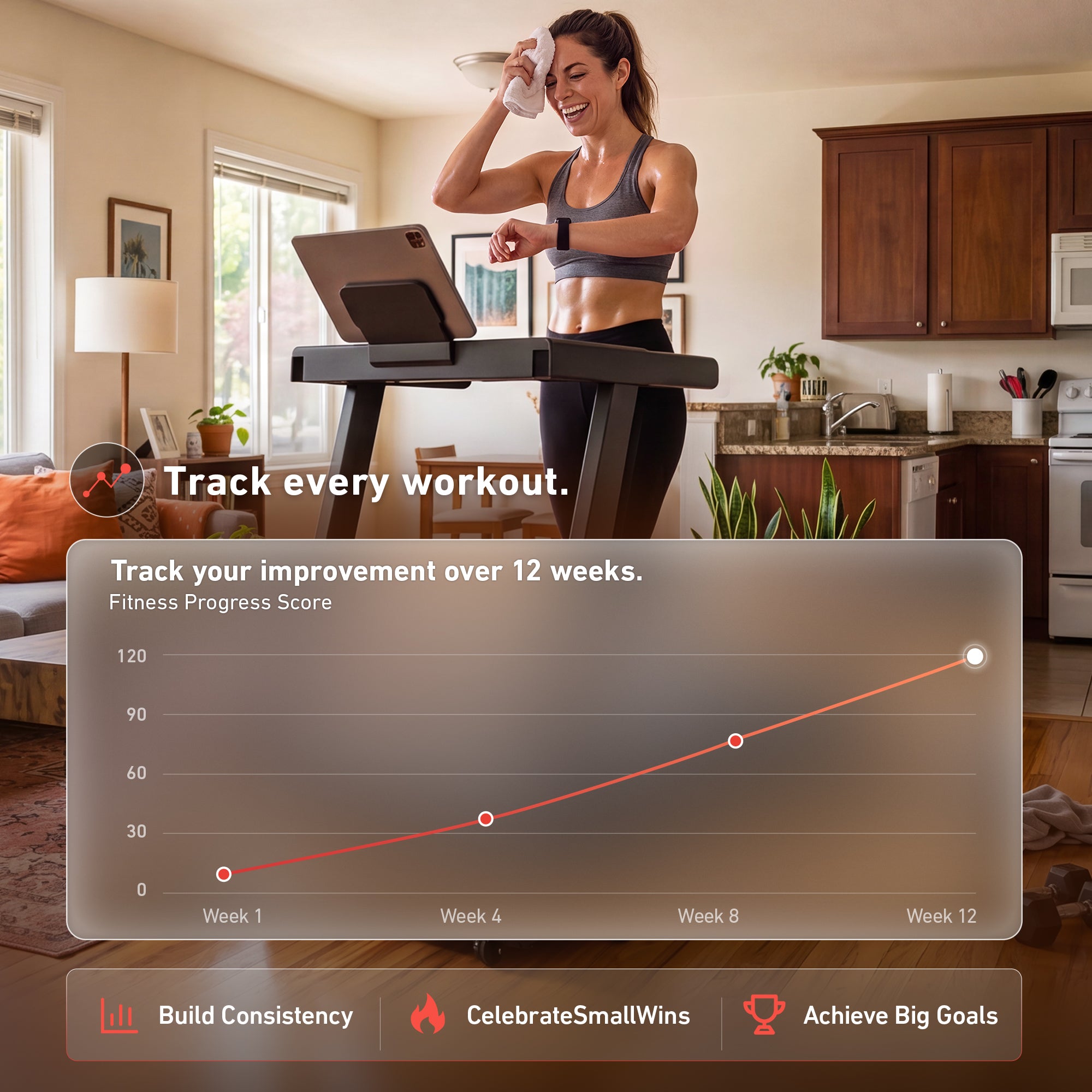 DeerRun A1 Pro Move+ Treadmill — Your AI Finish Partner