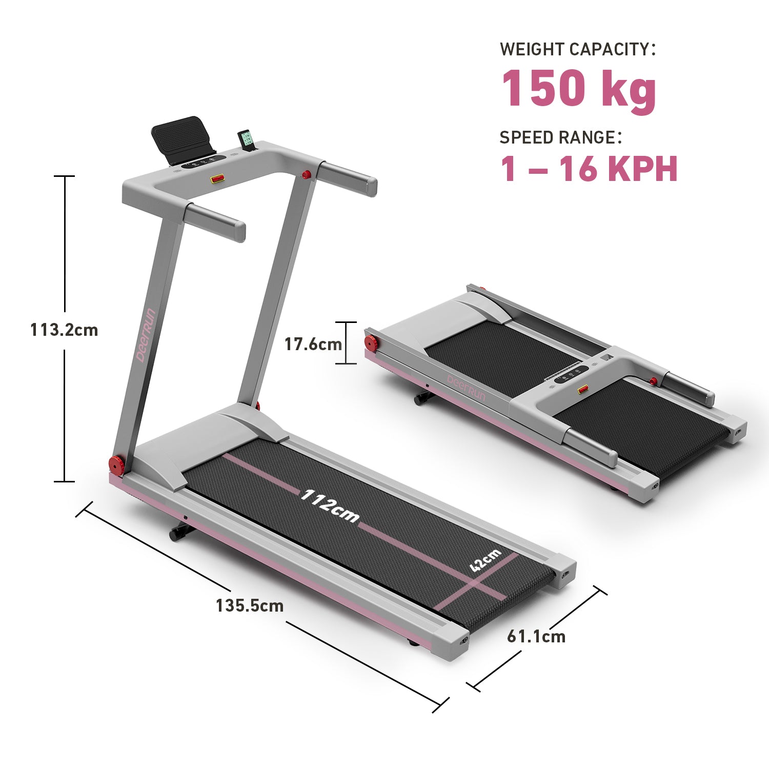 Deerrun A1#Color_Pink Grey