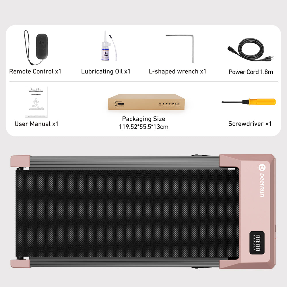 DeerRun Q2 Urban Plus Smart Walking Pad with 7% Incline for Space-Saving Active Walking