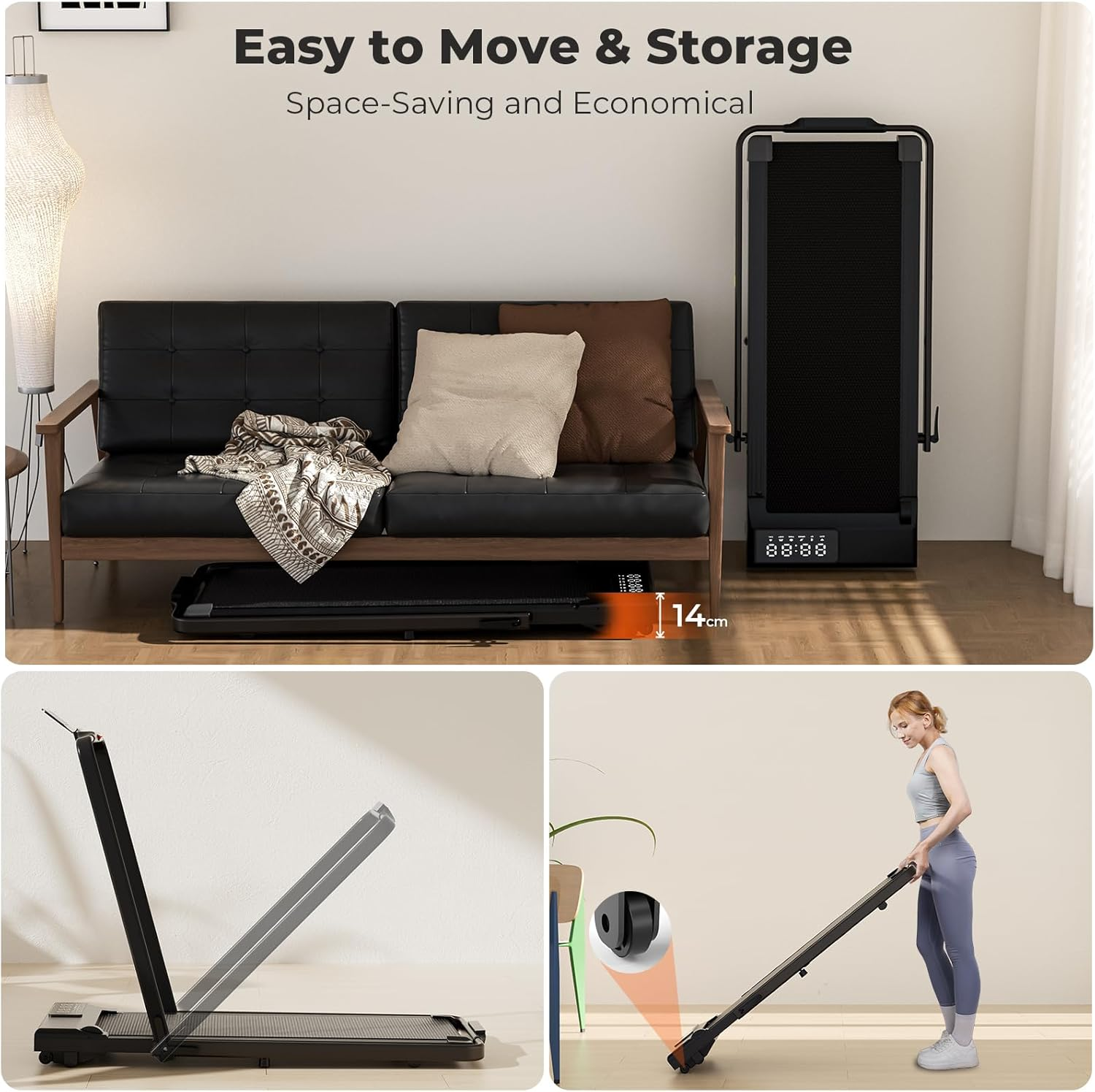 A5 Pro Complete Fitness Bundle – Folding Treadmill, Mat & Cover