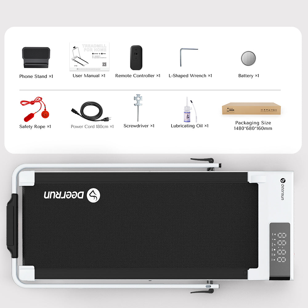 DeerRun A5 PRO Vitality – 2025 Smart 2-in-1 Foldable Treadmill, Upgraded Chip & NFC Support | 12kph, 145kg