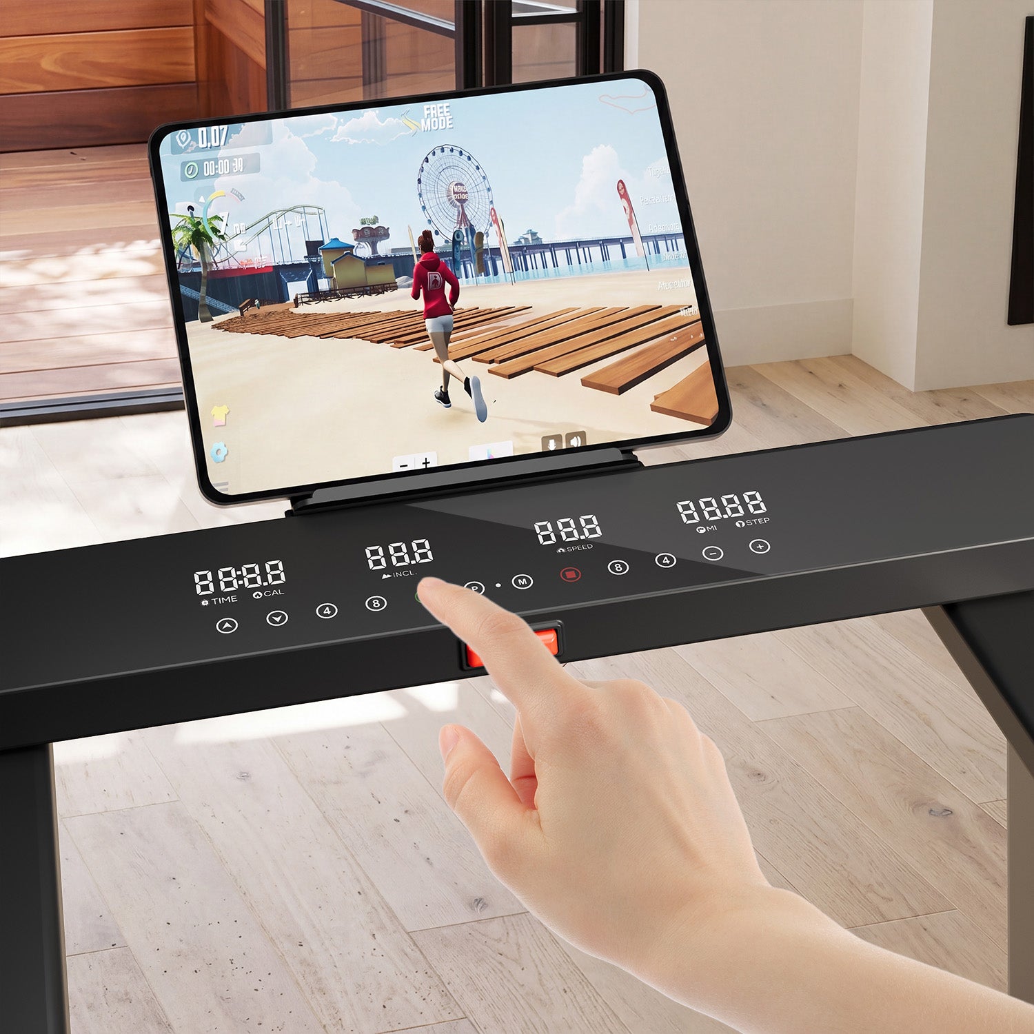 DeerRun Z10 Pro 12% Auto Incline Treadmill for Small-Space Hill Training at Home
