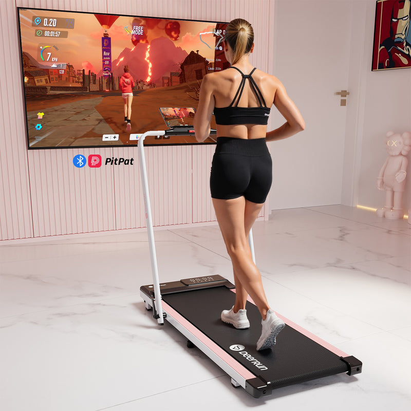 DeerRun A5 PRO Vitality – 2025 Smart 2-in-1 Foldable Treadmill, Upgraded Chip & NFC Support | 12kph, 145kg