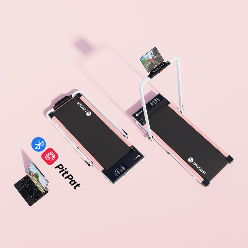 DeerRun A5 PRO Vitality – 2025 Smart 2-in-1 Foldable Treadmill, Upgraded Chip & NFC Support | 12kph, 145kg