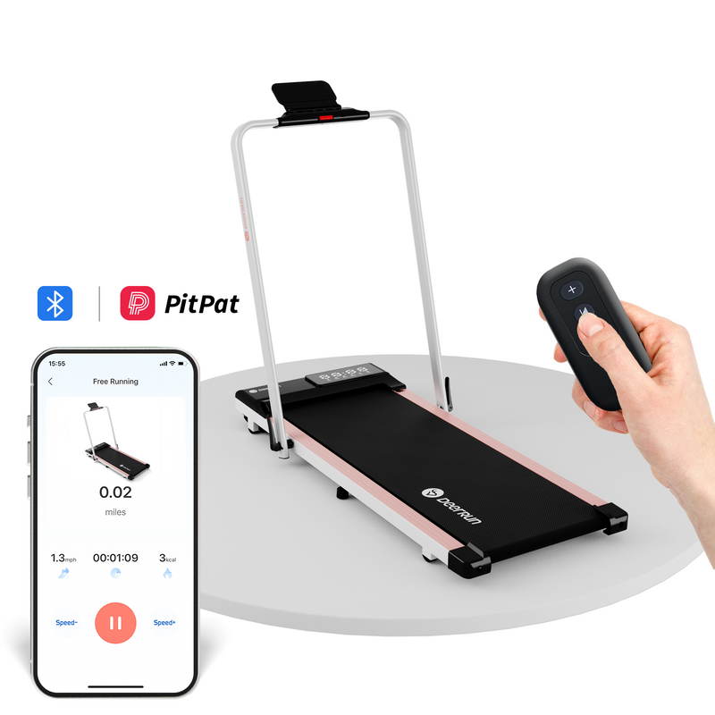 DeerRun A5 PRO Vitality – 2025 Smart 2-in-1 Foldable Treadmill, Upgraded Chip & NFC Support | 12kph, 145kg