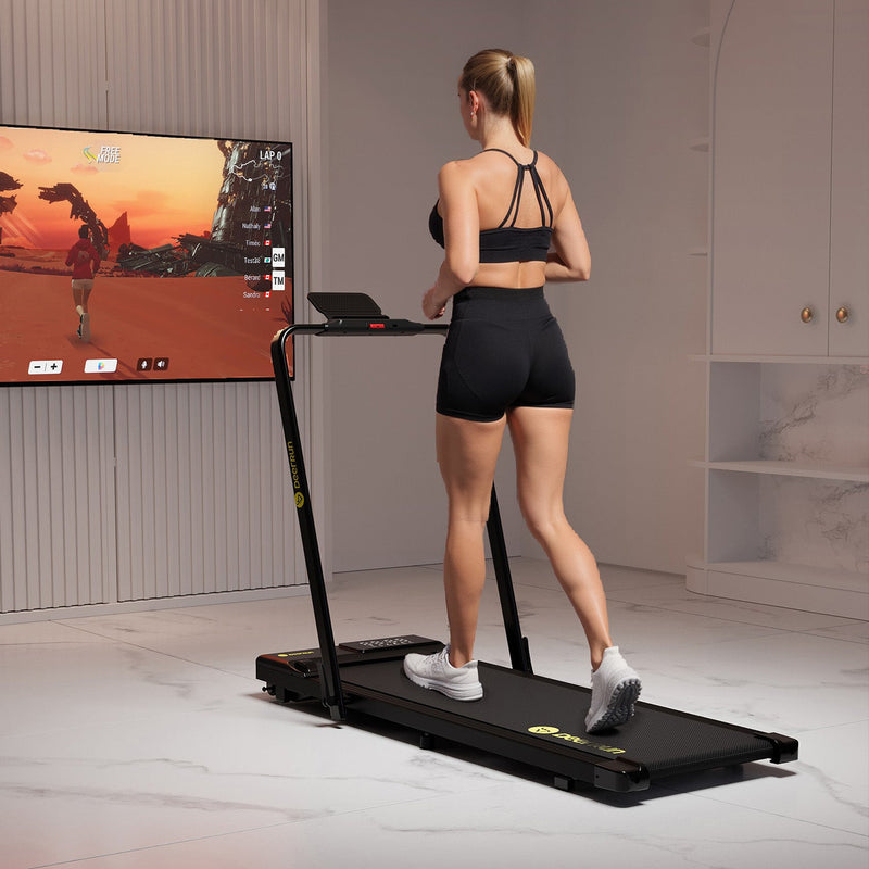 DeerRun A5 PRO Vitality – 2025 Smart 2-in-1 Foldable Treadmill, Upgraded Chip & NFC Support | 12kph, 145kg