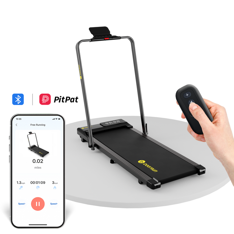 DeerRun A5 PRO Vitality – 2025 Smart 2-in-1 Foldable Treadmill, Upgraded Chip & NFC Support | 12kph, 145kg