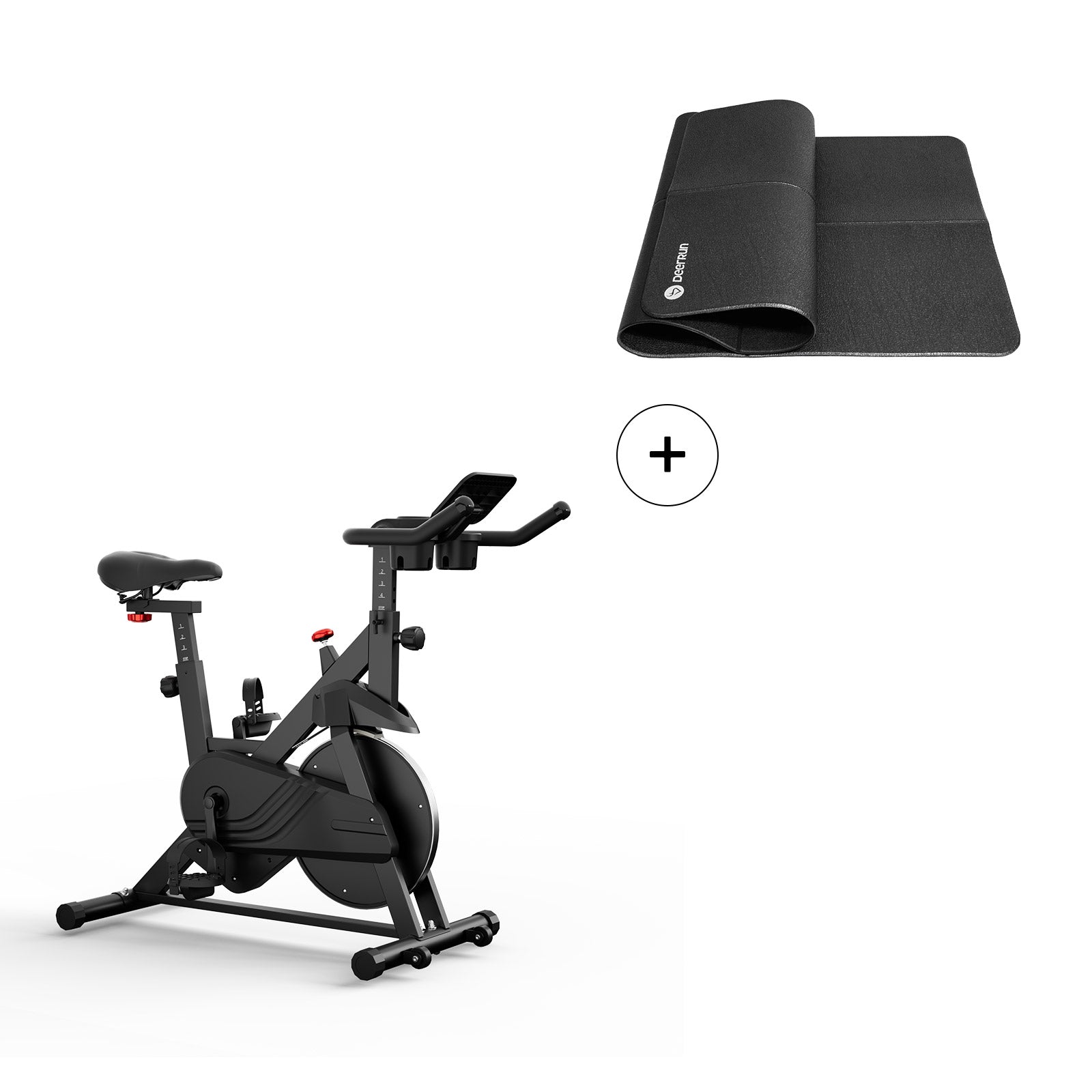 DeerRun S500 Indoor Adjustable Magnetic Resistance Silent Belt Smart Cycling Bike with PitPat App
