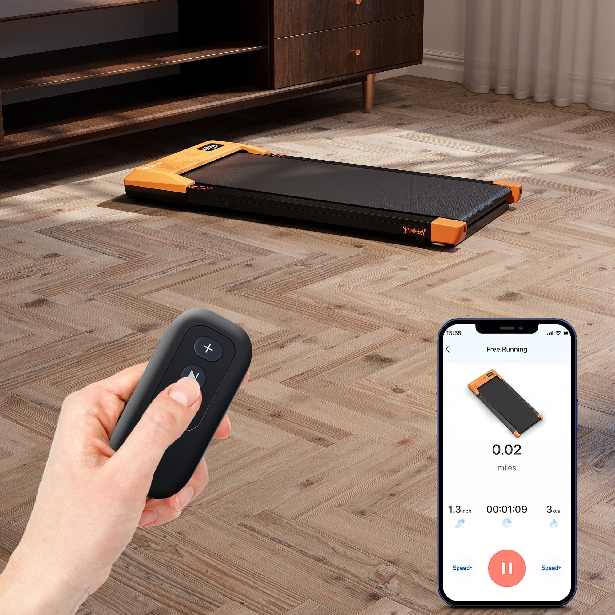 DeerRun Q1 Halloween Edition walking pad treadmill - Season Fitness Gift & Lifestyle Upgrade