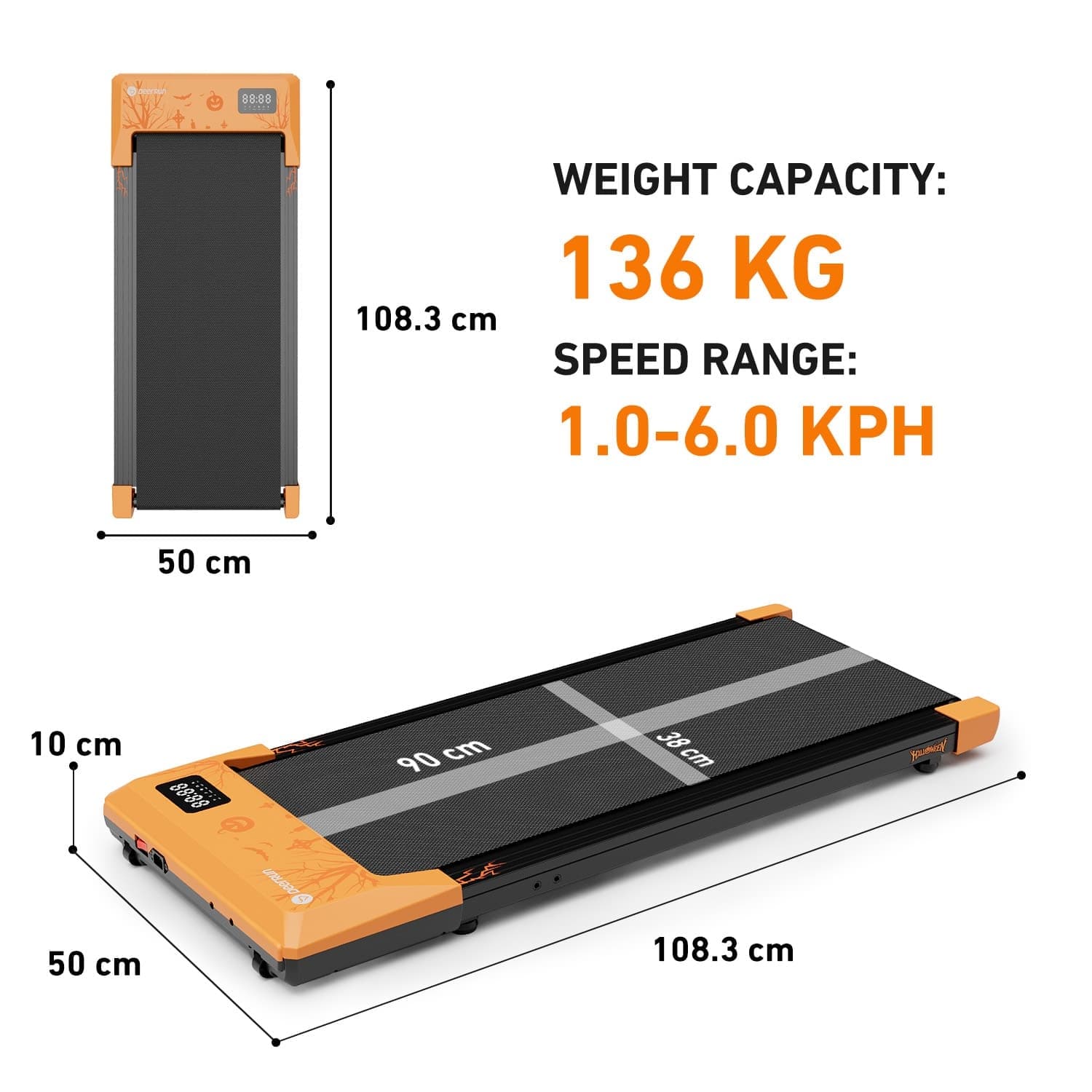 DeerRun Q1 Halloween Edition walking pad treadmill - Season Fitness Gift & Lifestyle Upgrade