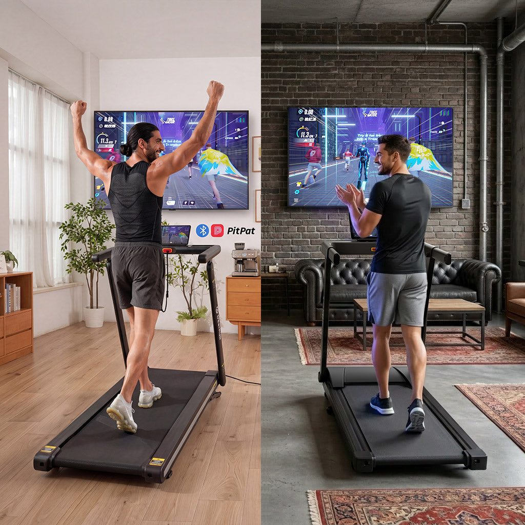 DeerRun X20 15% Auto-Incline Foldable Treadmill · Full Running Deck · 18 kph · 181kg Weight Capacity