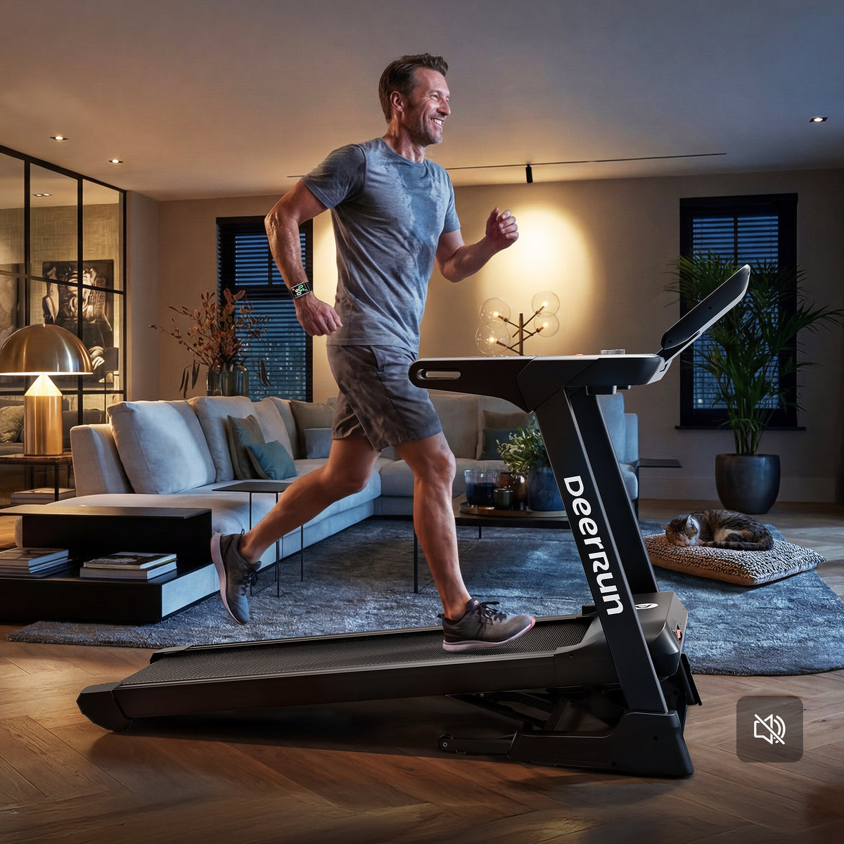 DeerRun Apex Pace 1 (X50) 18% Auto Incline High-Performance Treadmill for Serious Home Training