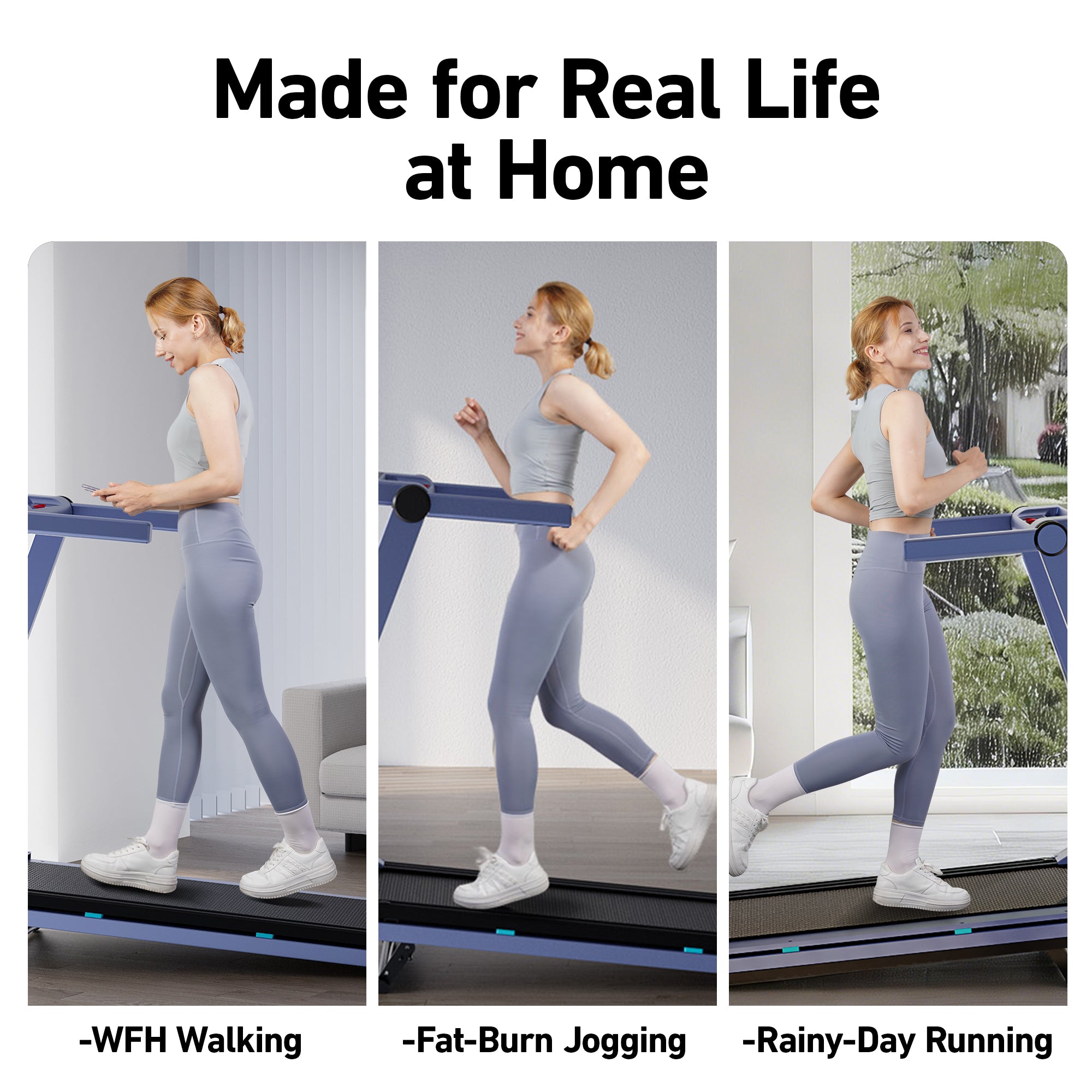 DeerRun A1 Pro Folding Smart Treadmill #Color_Blue