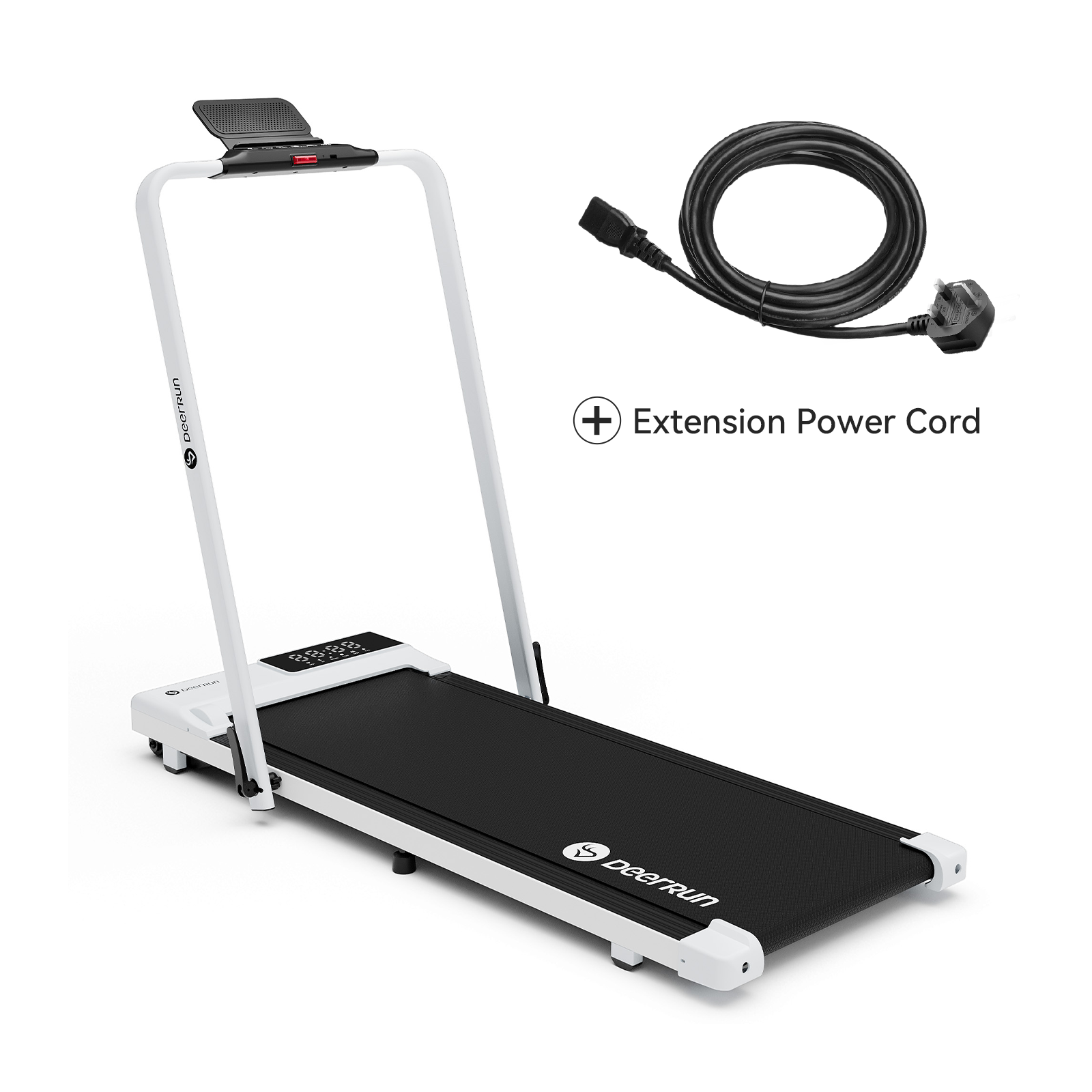 DeerRun-A5 Pro Smart 2 in 1 Folding Treadmill with Handrail - 12 KPH, 136 Kg Capacity