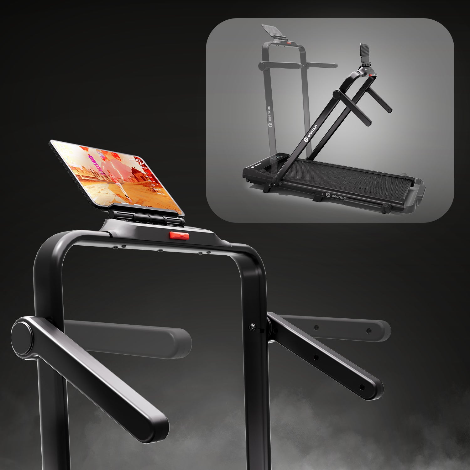 A6 Plus Foldable Walk-and-Run Treadmill with 5% Incline (1–12 kph, 136 kg Capacity)