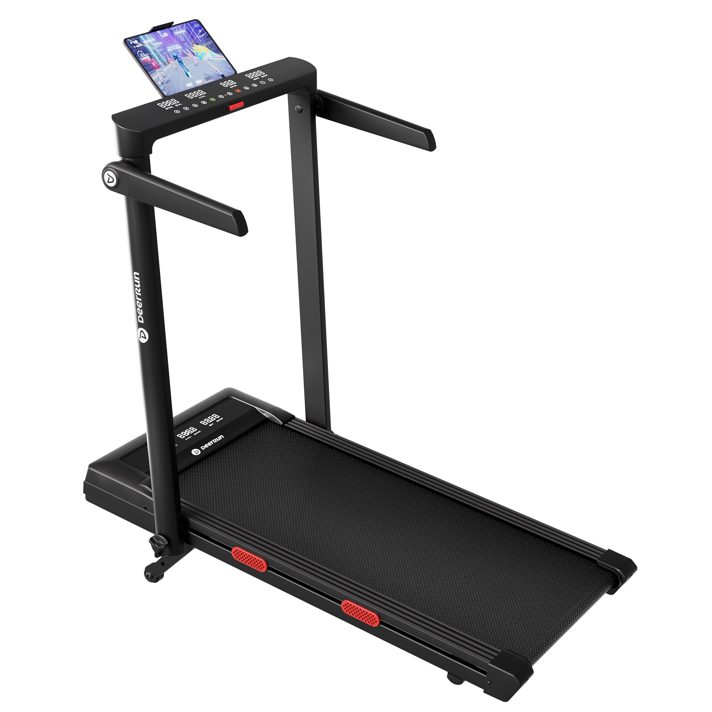 DeerRun Z10 Pro 12% Auto Incline Treadmill for Small-Space Hill Training at Home