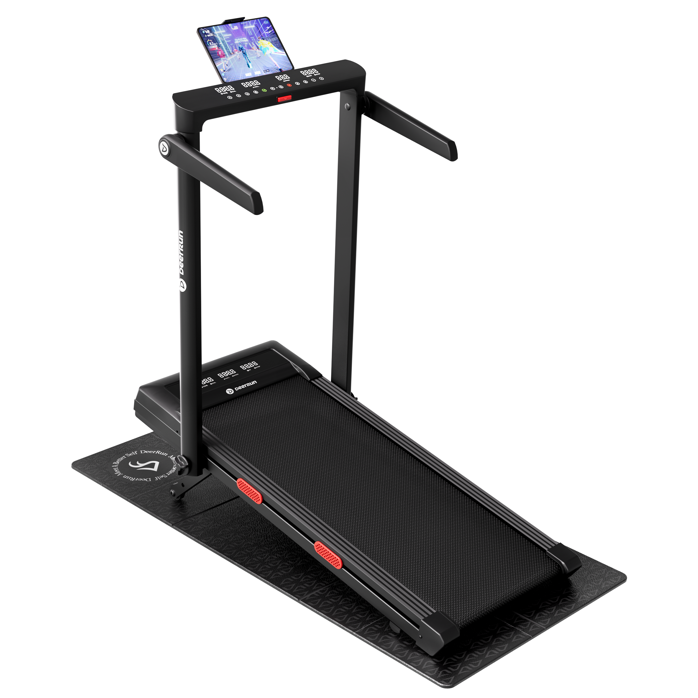 DeerRun Z10 Pro 12% Auto Incline Treadmill for Small-Space Hill Training at Home